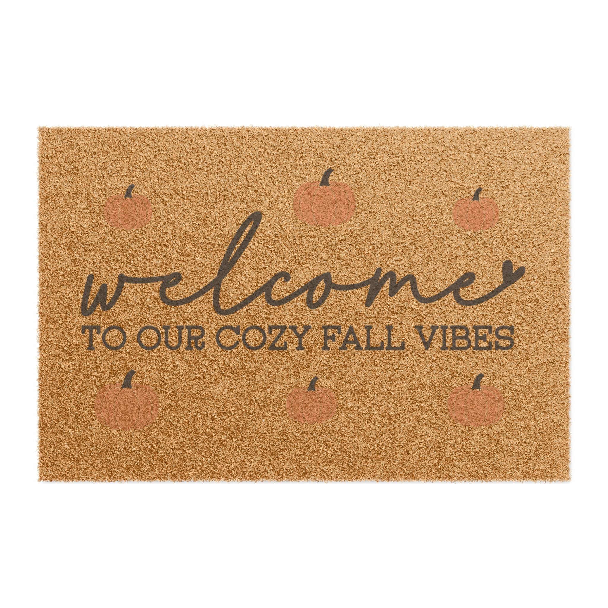 Welcome to Our Cozy Fall Vibes Welcome Mat