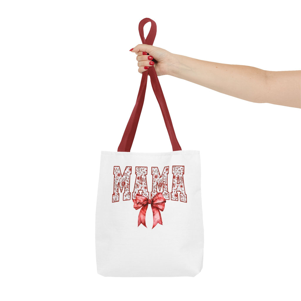 Mama Floral Bow Tote Bag – Mother's Day Gift Cotton Shopper