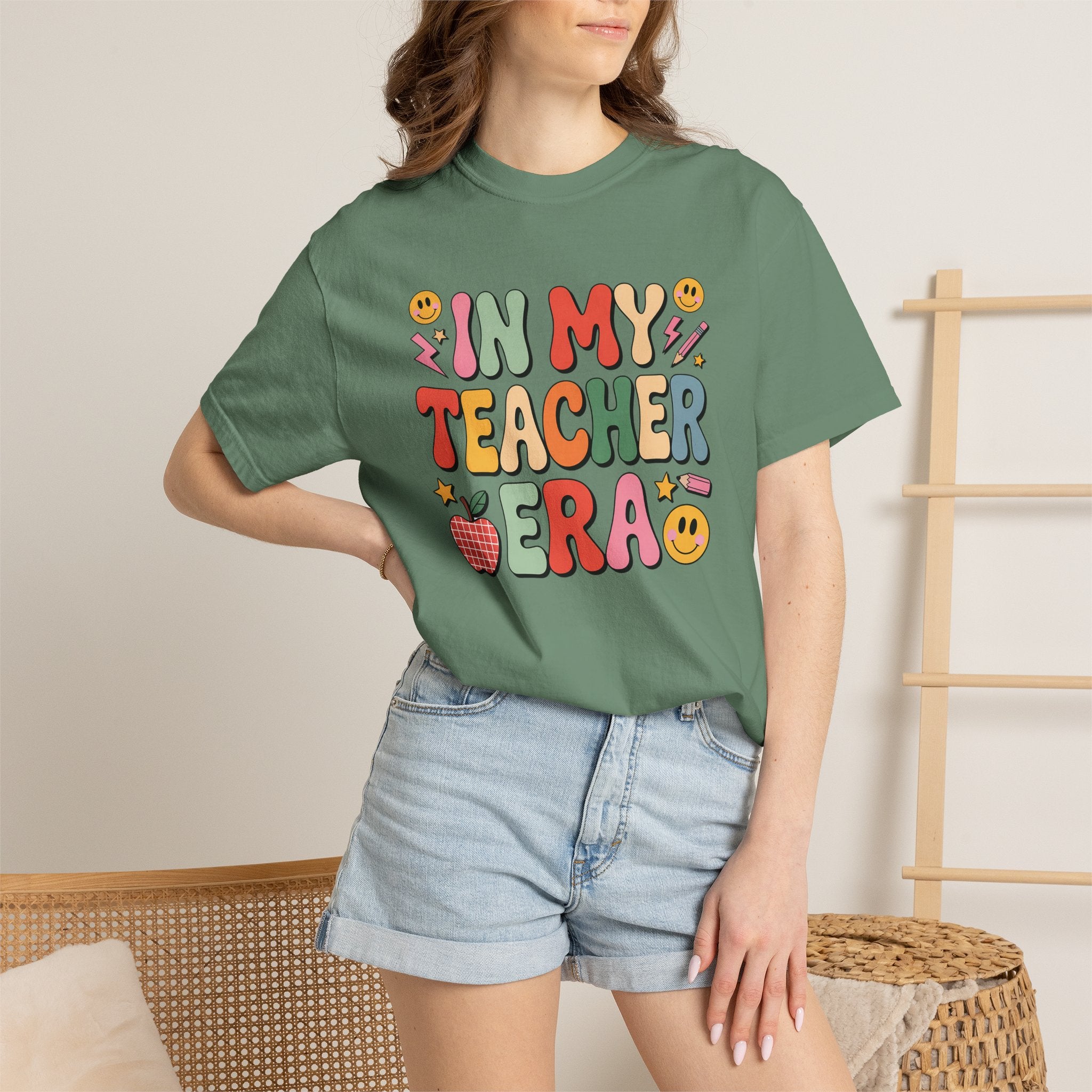 Teacher Era T-Shirt — Cute Retro "In My Teacher Era" Graphic Tee for Educators