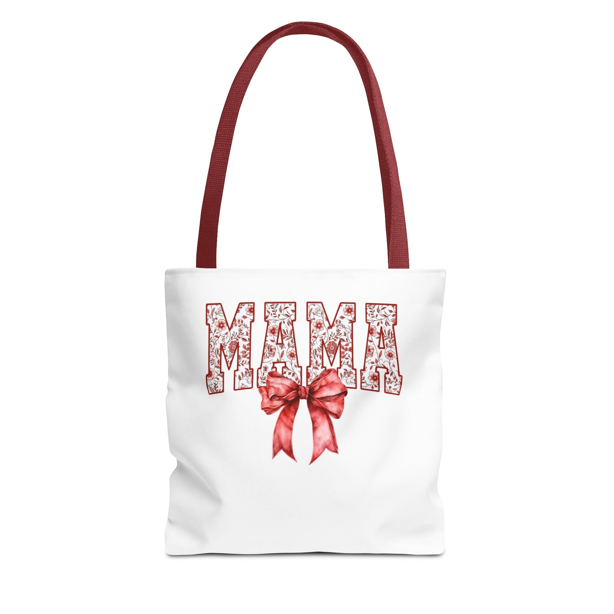 Mama Floral Bow Tote Bag – Mother's Day Gift Cotton Shopper
