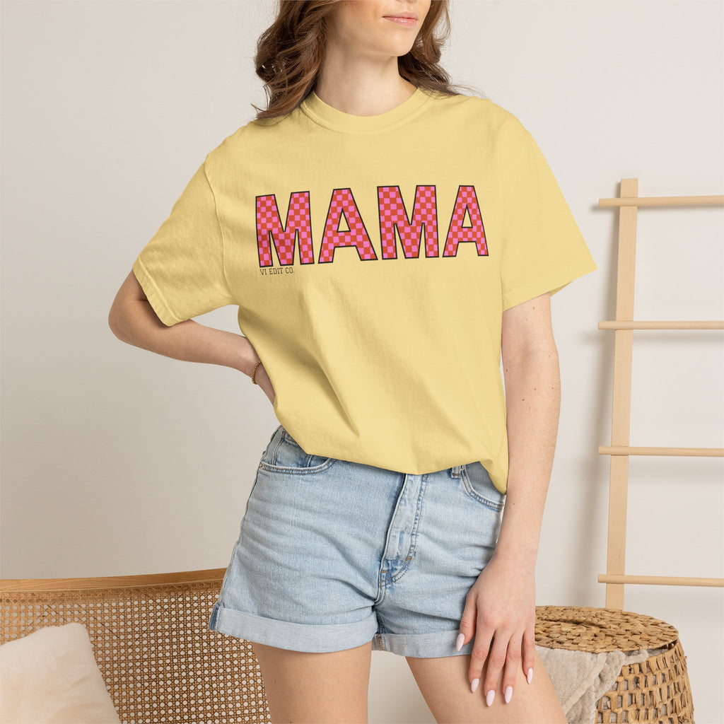 MAMA floral applique T-shirt | Mama graphic tee
