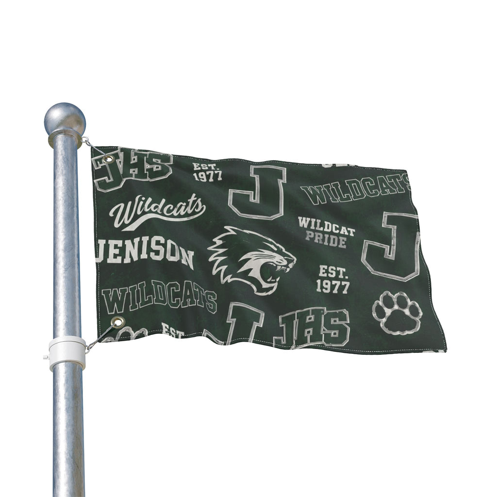 Jenison Wildcats Double-Sided Flag