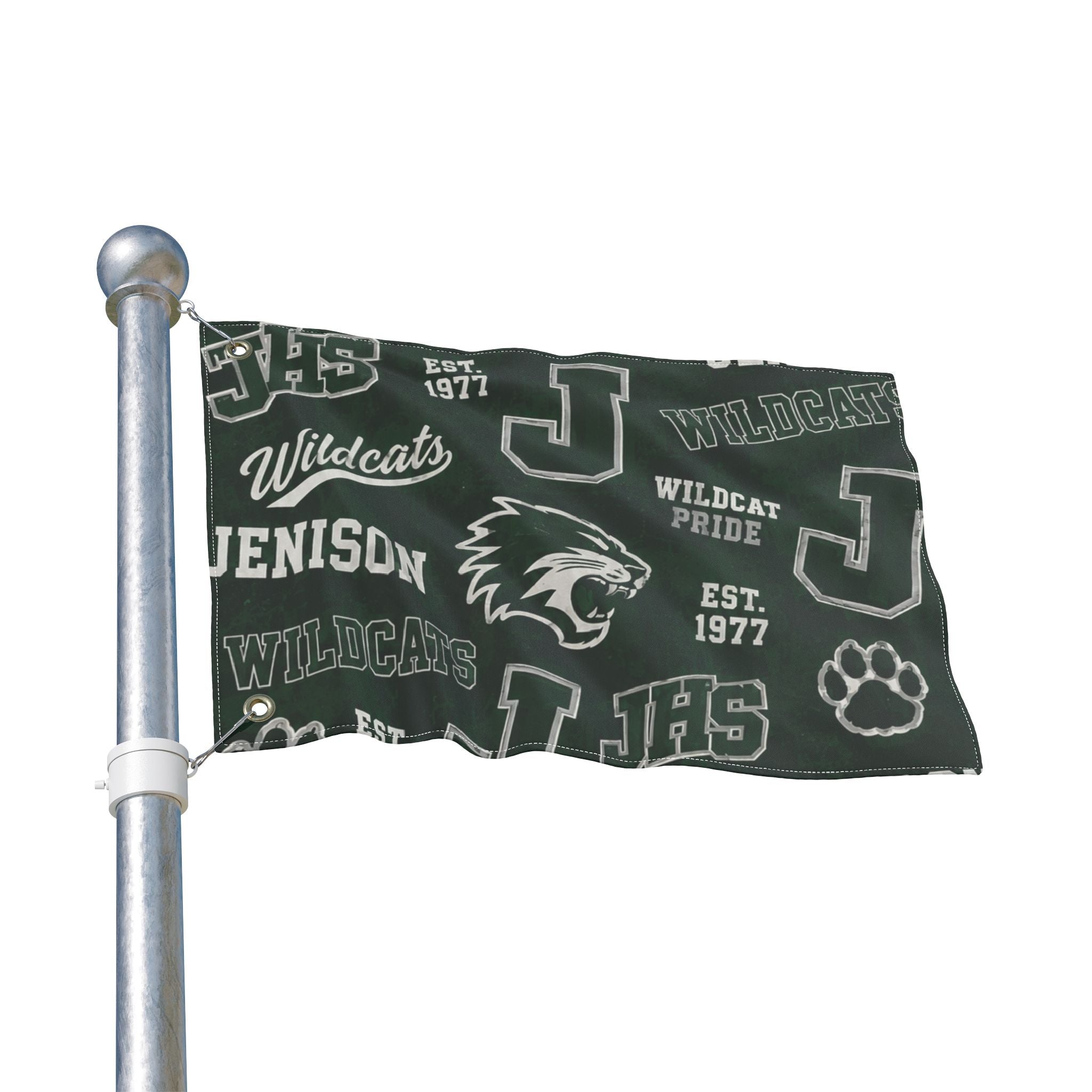 Jenison Wildcats Double-Sided Flag