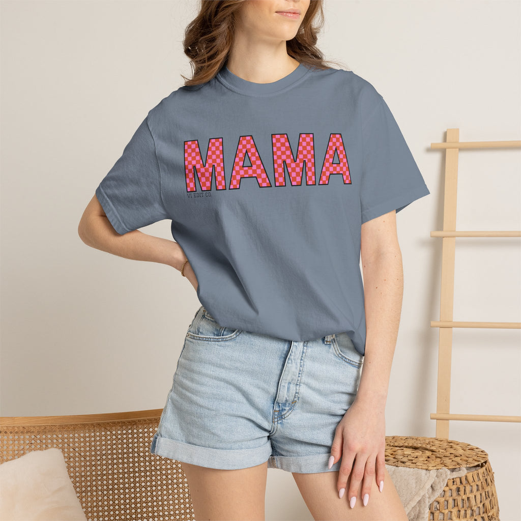 MAMA floral applique T-shirt | Mama graphic tee