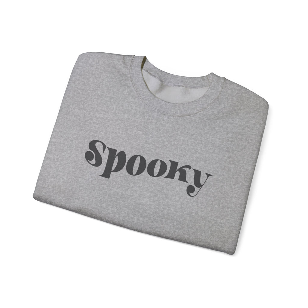 Spooky Crewneck Sweatshirt — Minimal Halloween Pullover