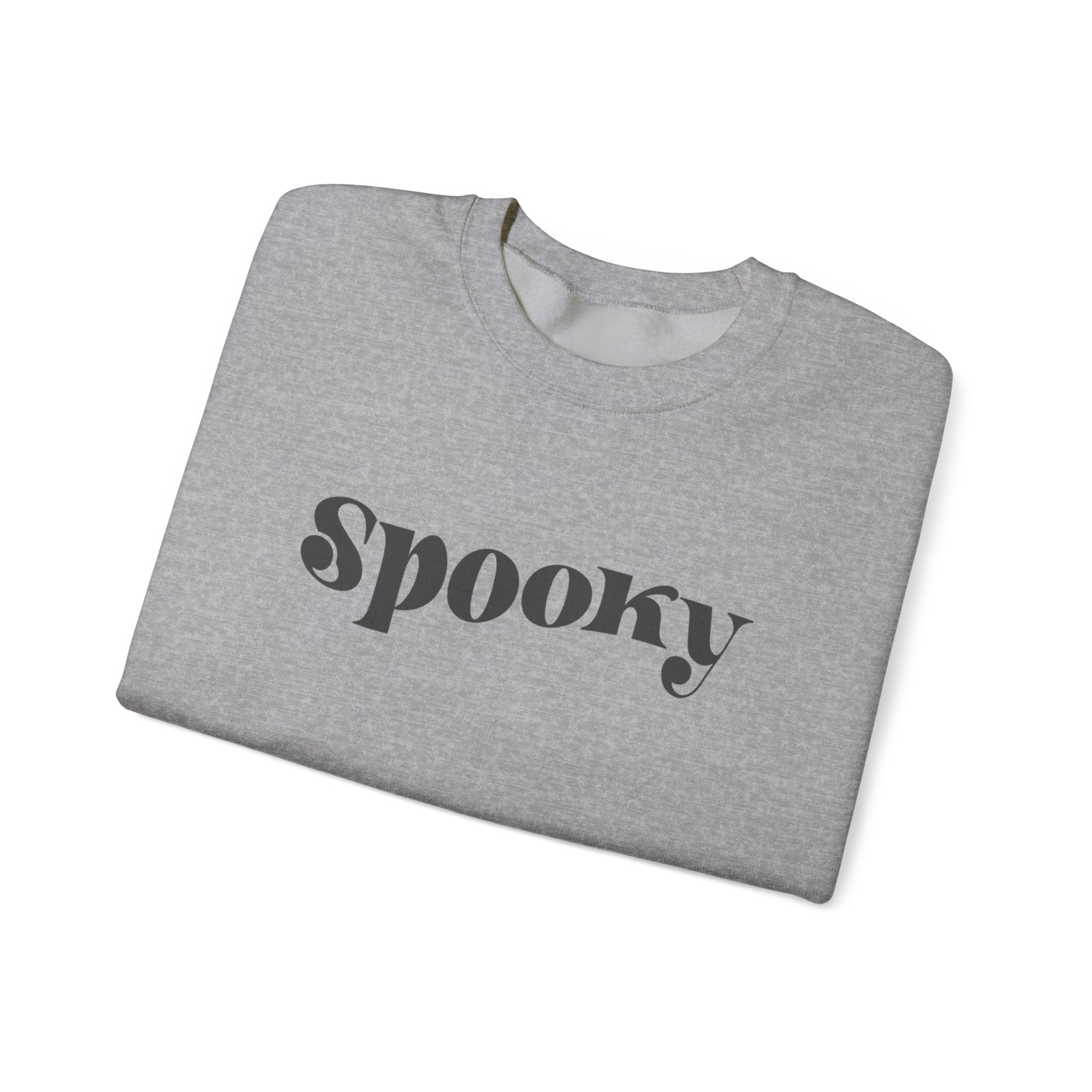 Spooky Crewneck Sweatshirt — Minimal Halloween Pullover