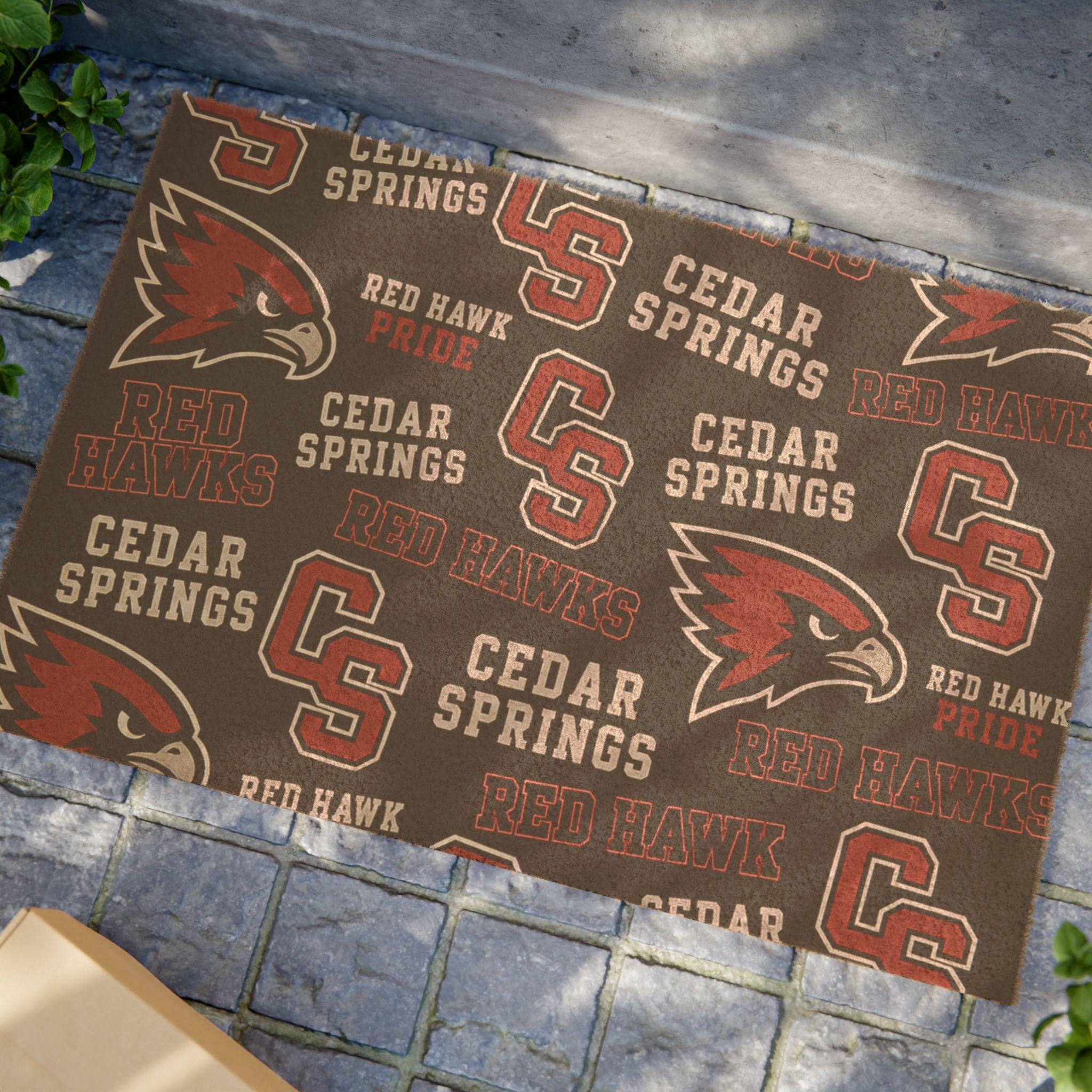 Cedar Springs Red Hawk Doormat