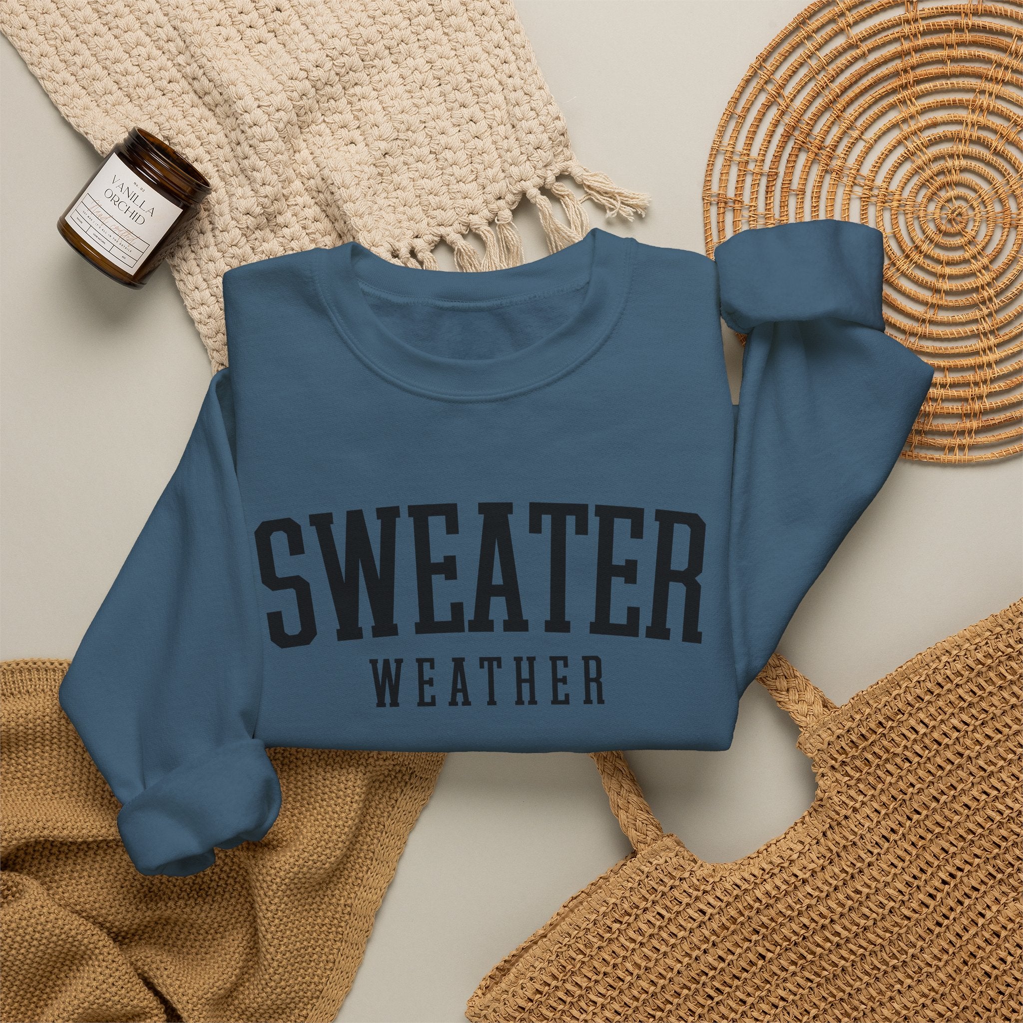Sweater Weather Crewneck Sweatshirt – Cozy Fall Pullover