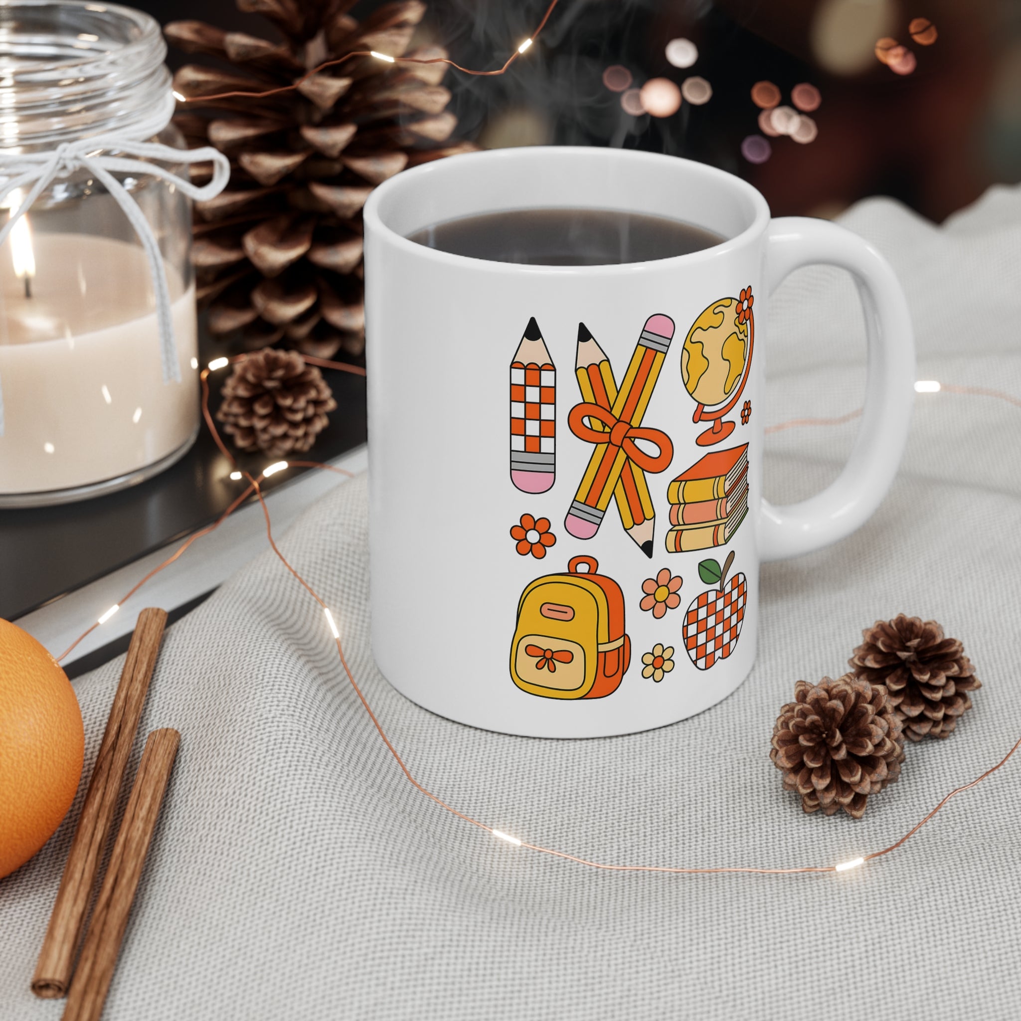 Retro School Supplies Mug