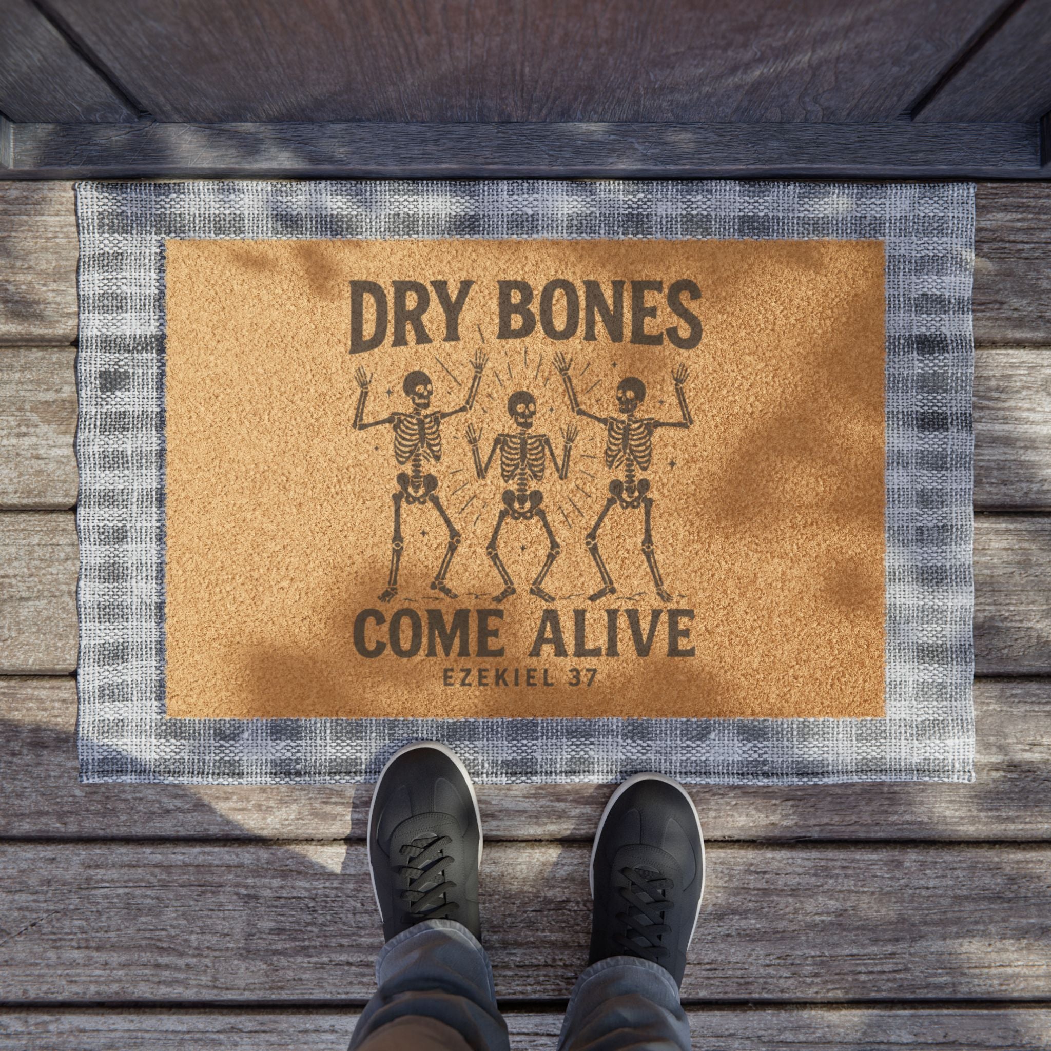 Dry Bones Come Alive Welcome Mat