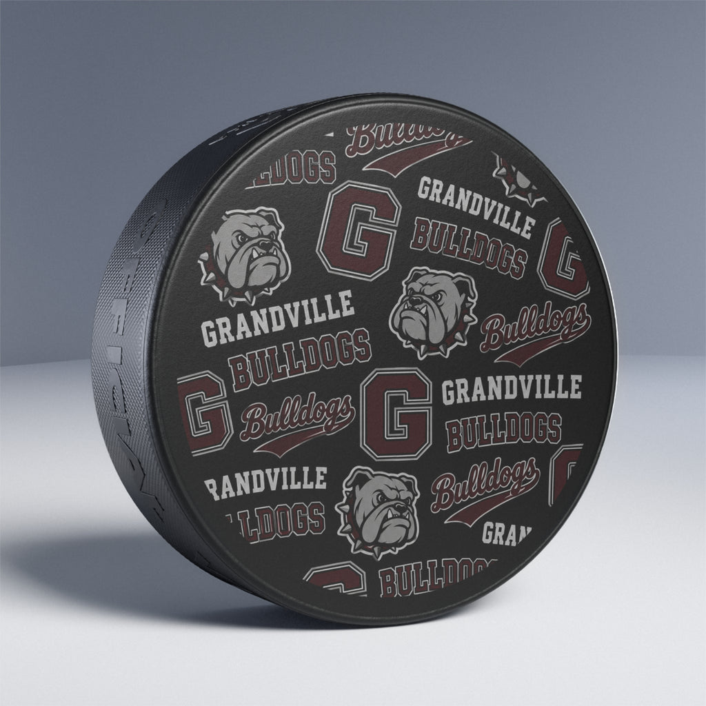 Grandville Bulldogs Hockey Puck