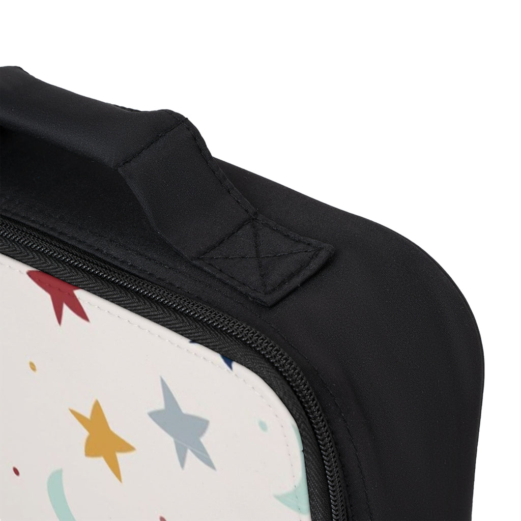 Starry Moon Pattern Lunch Bag — Colorful Kids Insulated Bento Tote
