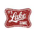 It's Lake Time Sticker — Vintage Distressed Lakeside Decal for Water Lovers