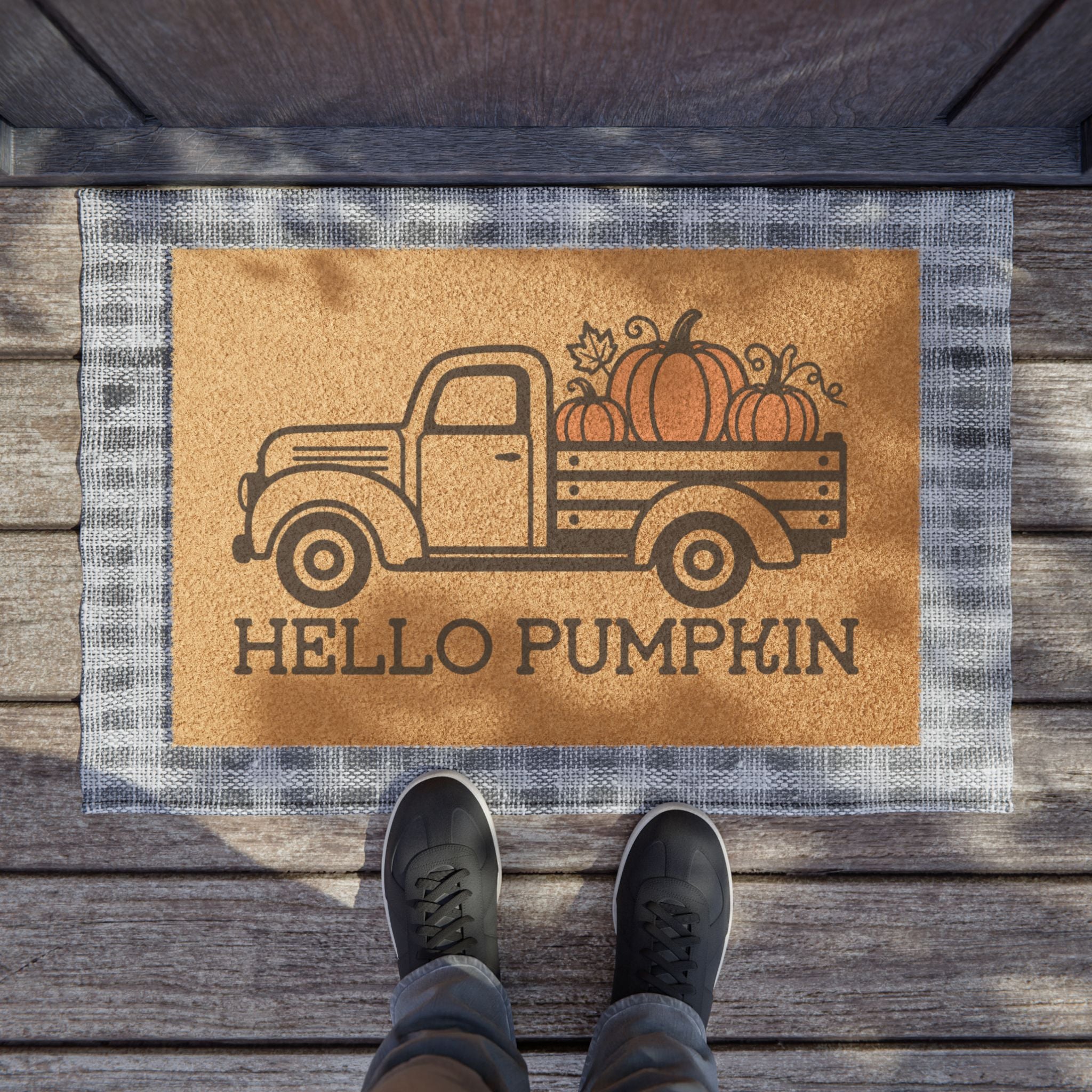 Hello Pumpkin Welcome Mat