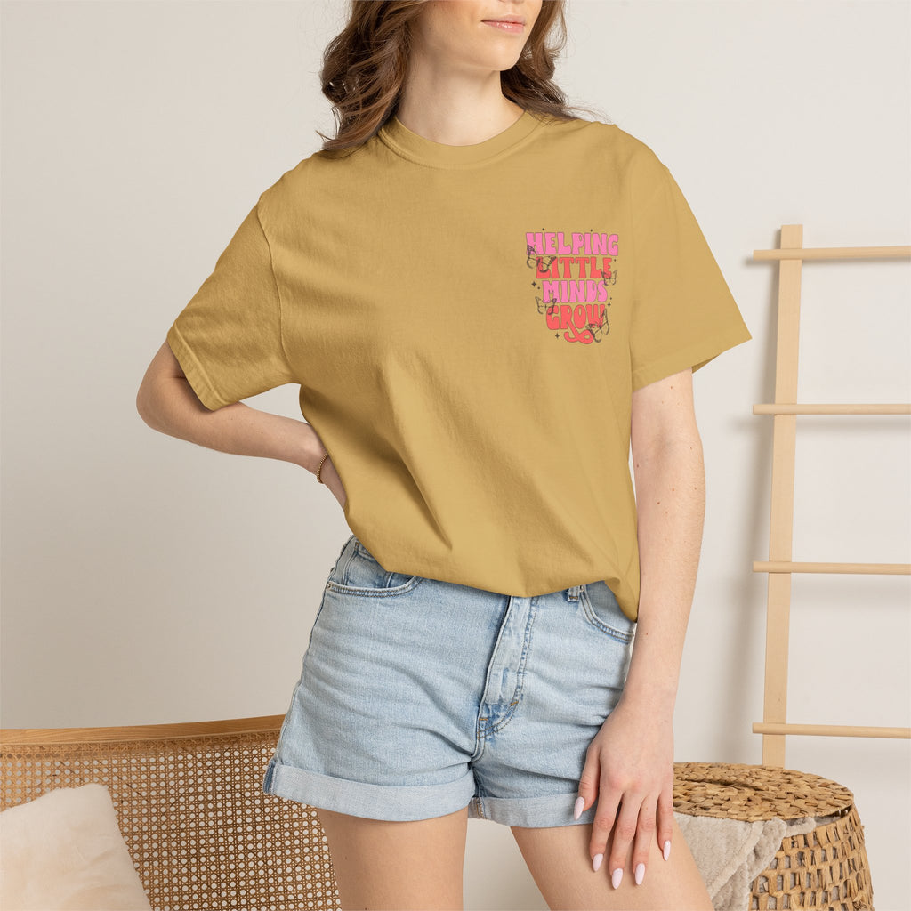Helping Little Minds Grow T-Shirt | Kids Education Plant Graphic