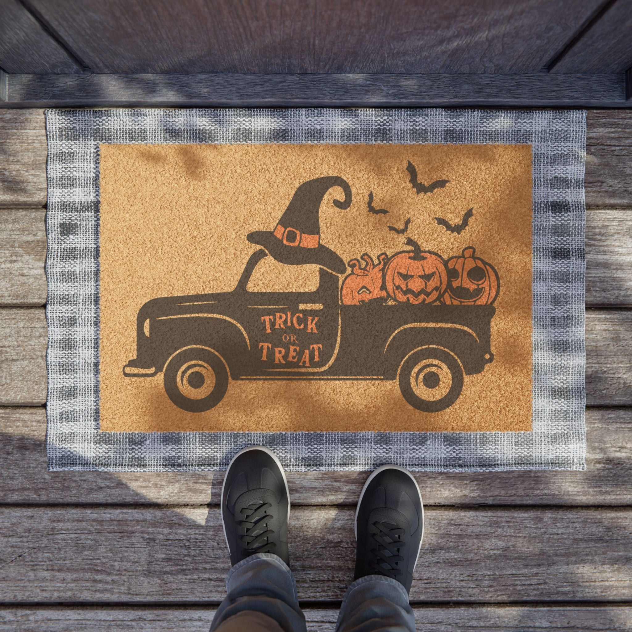 Trick or Treat Truck Welcome Mat