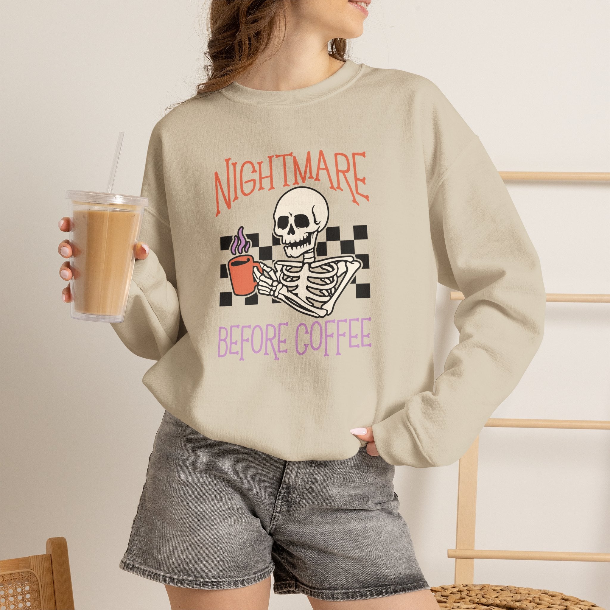 Nightmare Before Coffee Crewneck