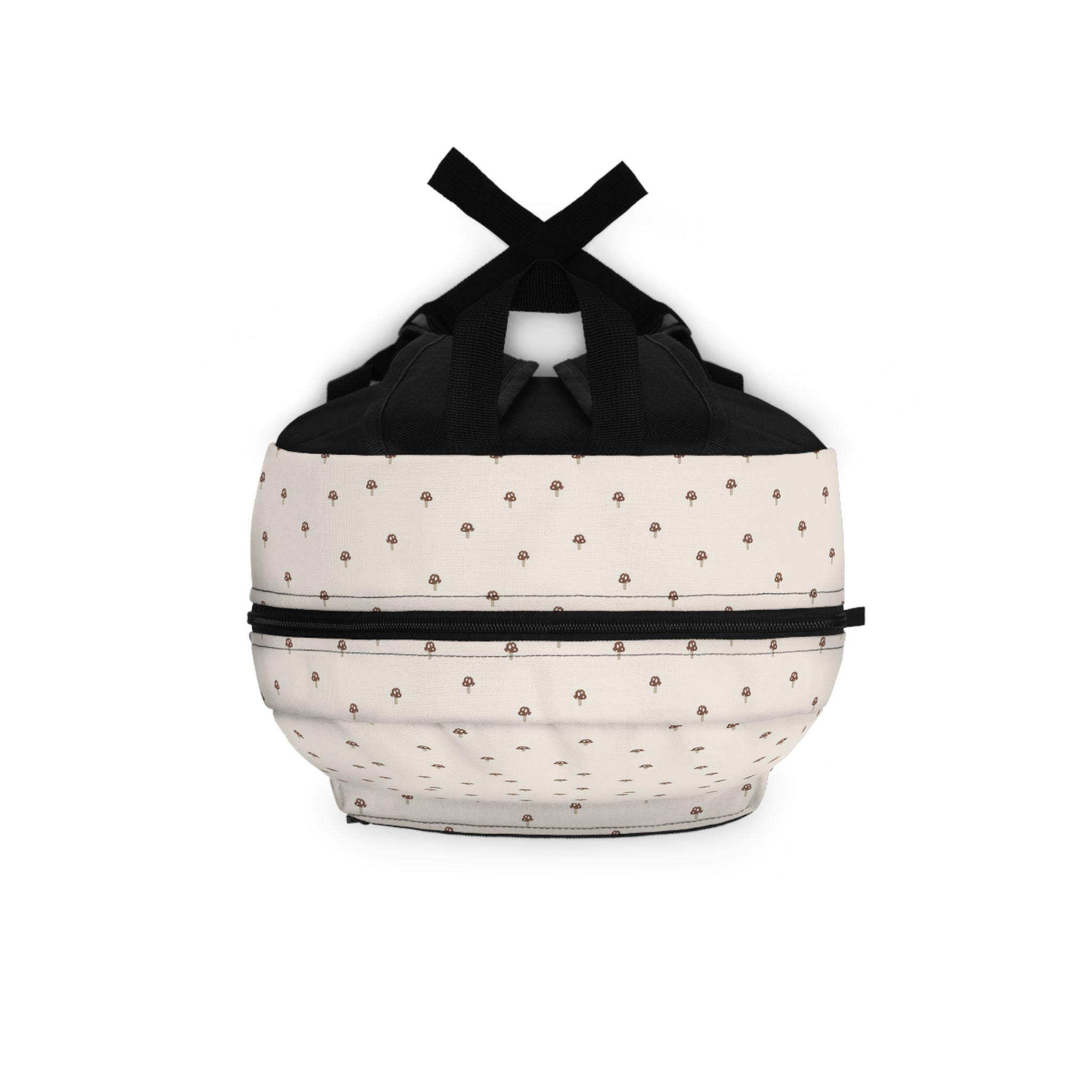 Neutral Polka Dot Backpack — Cream Tiny Dots School & Everyday Bag