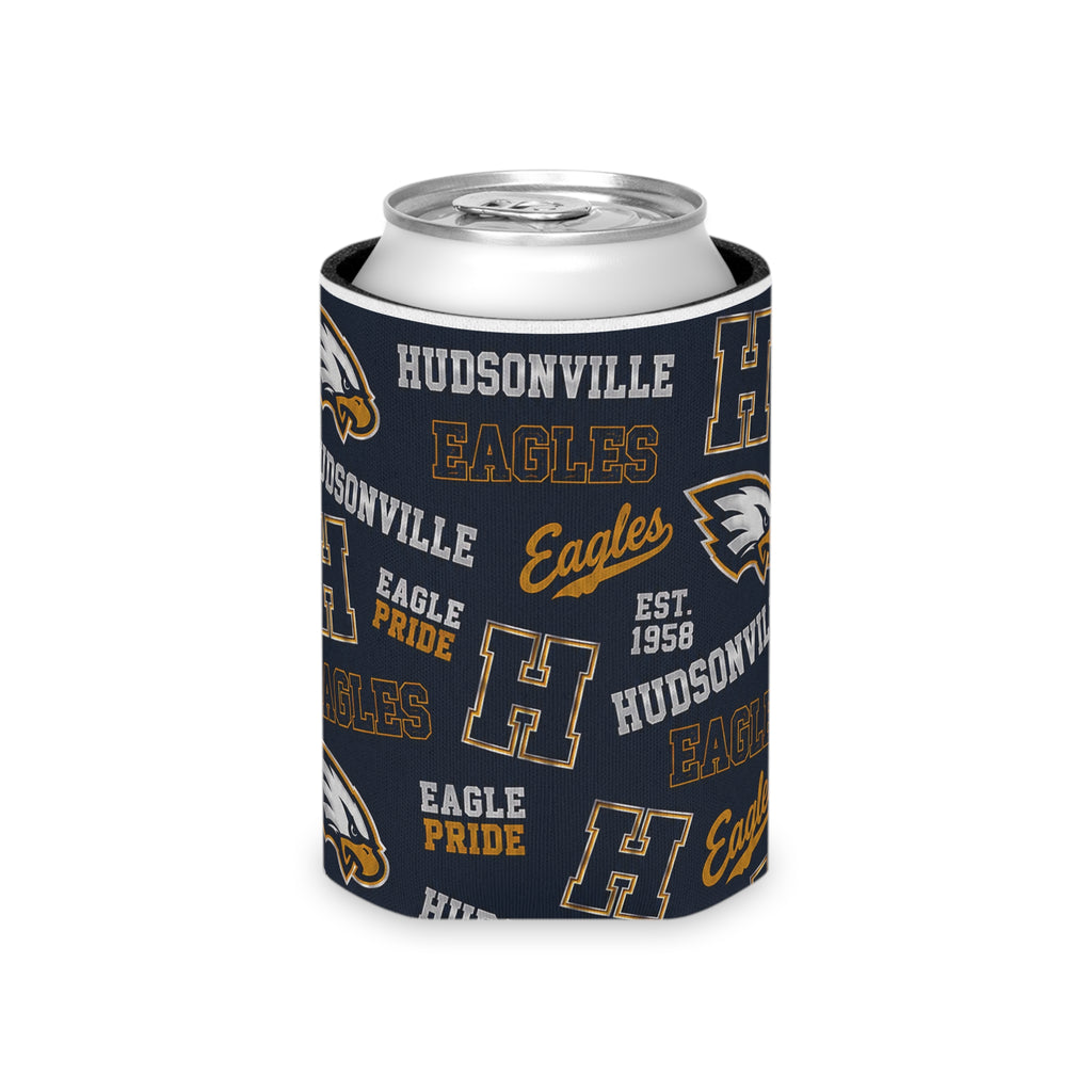 Can Cooler — Hudsonville Eagles Patterned Neoprene Can Koozie