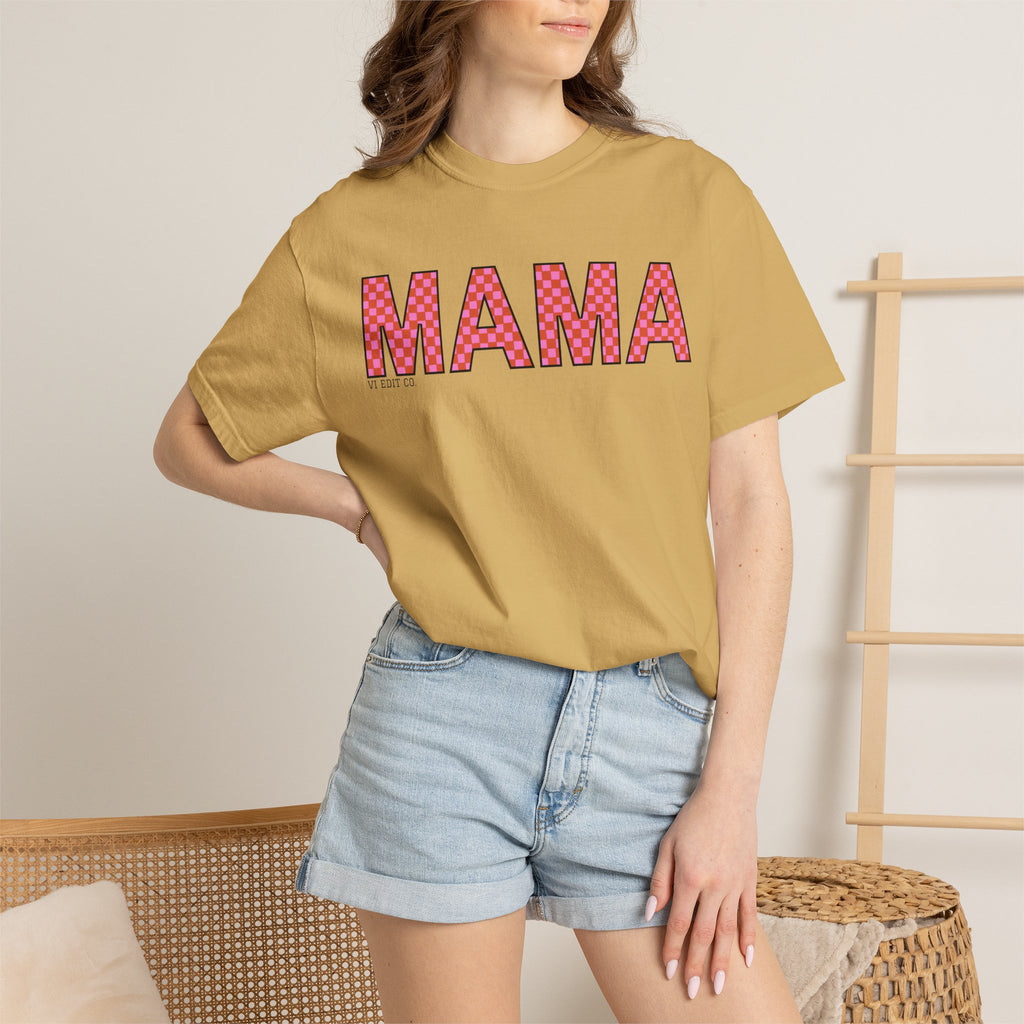 MAMA floral applique T-shirt | Mama graphic tee