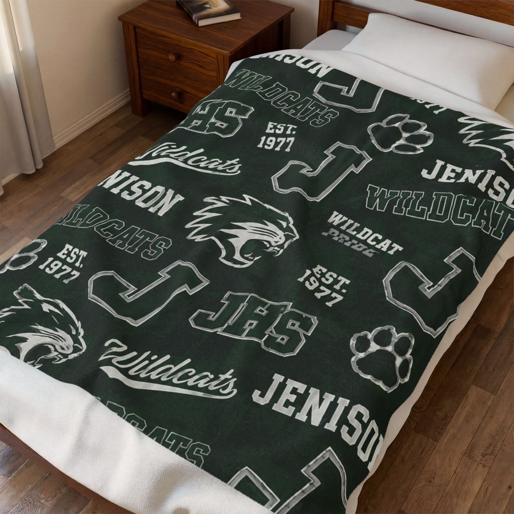 Jenison Wildcats Throw  Blanket