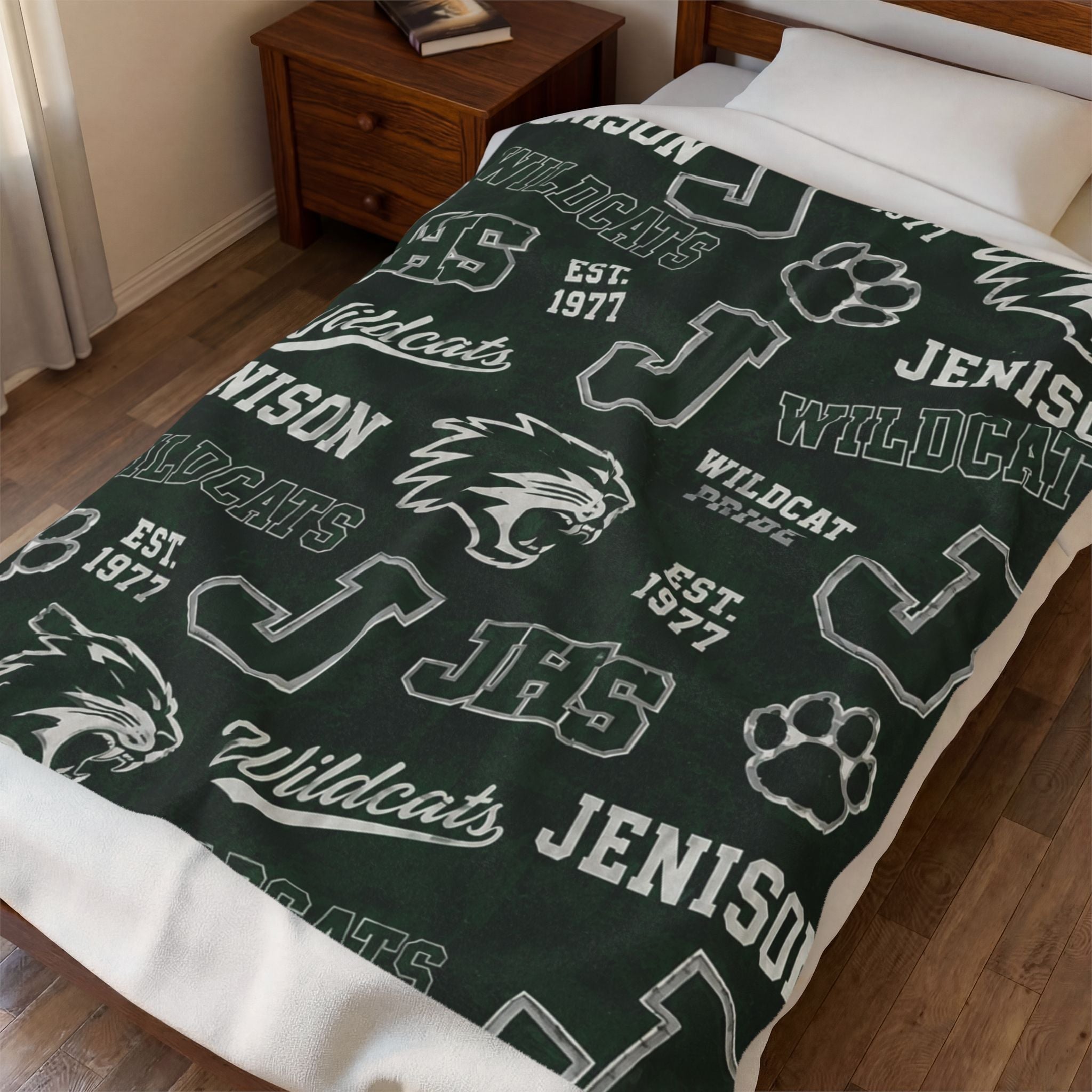 Jenison Wildcats Throw  Blanket