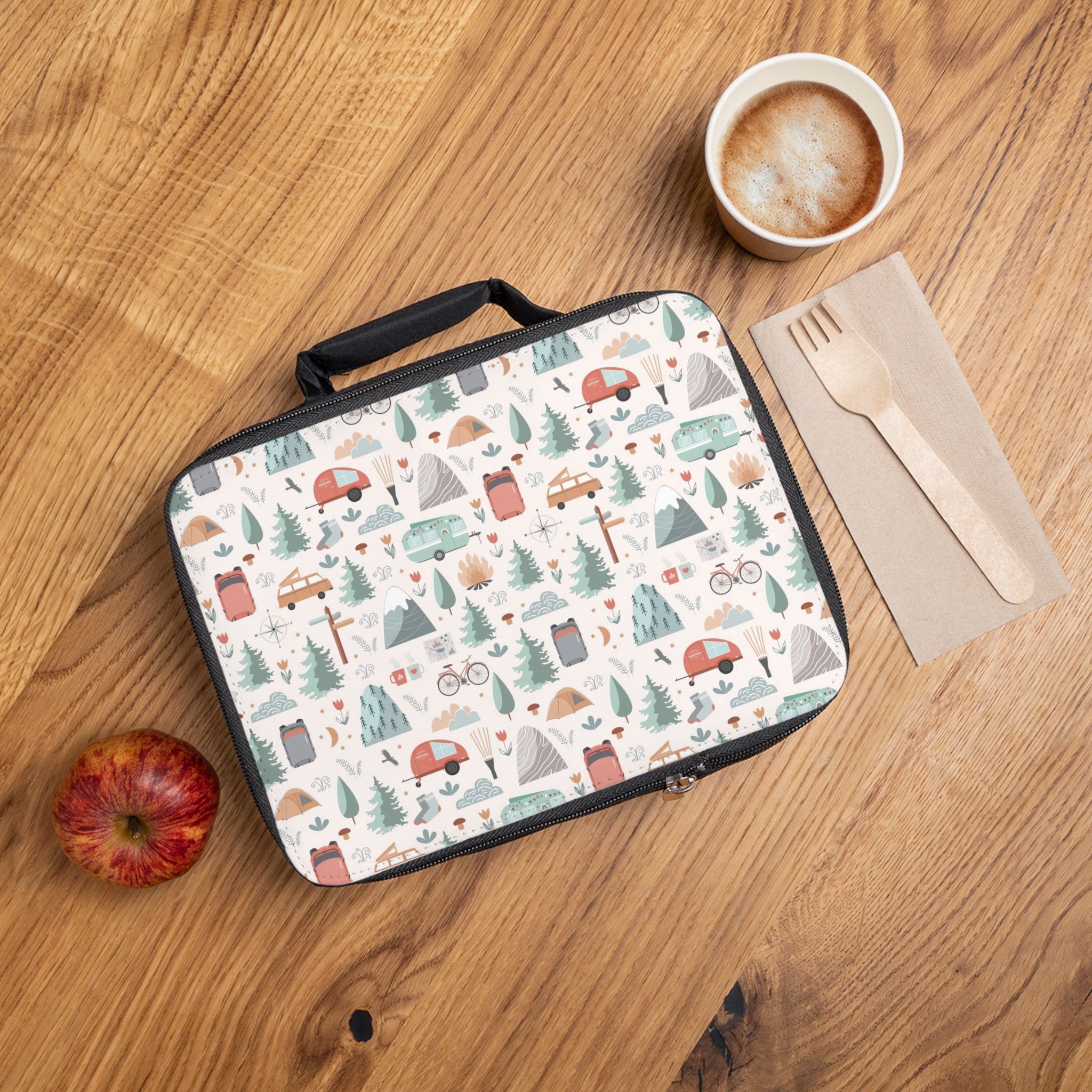 Camping Pattern Lunch Box