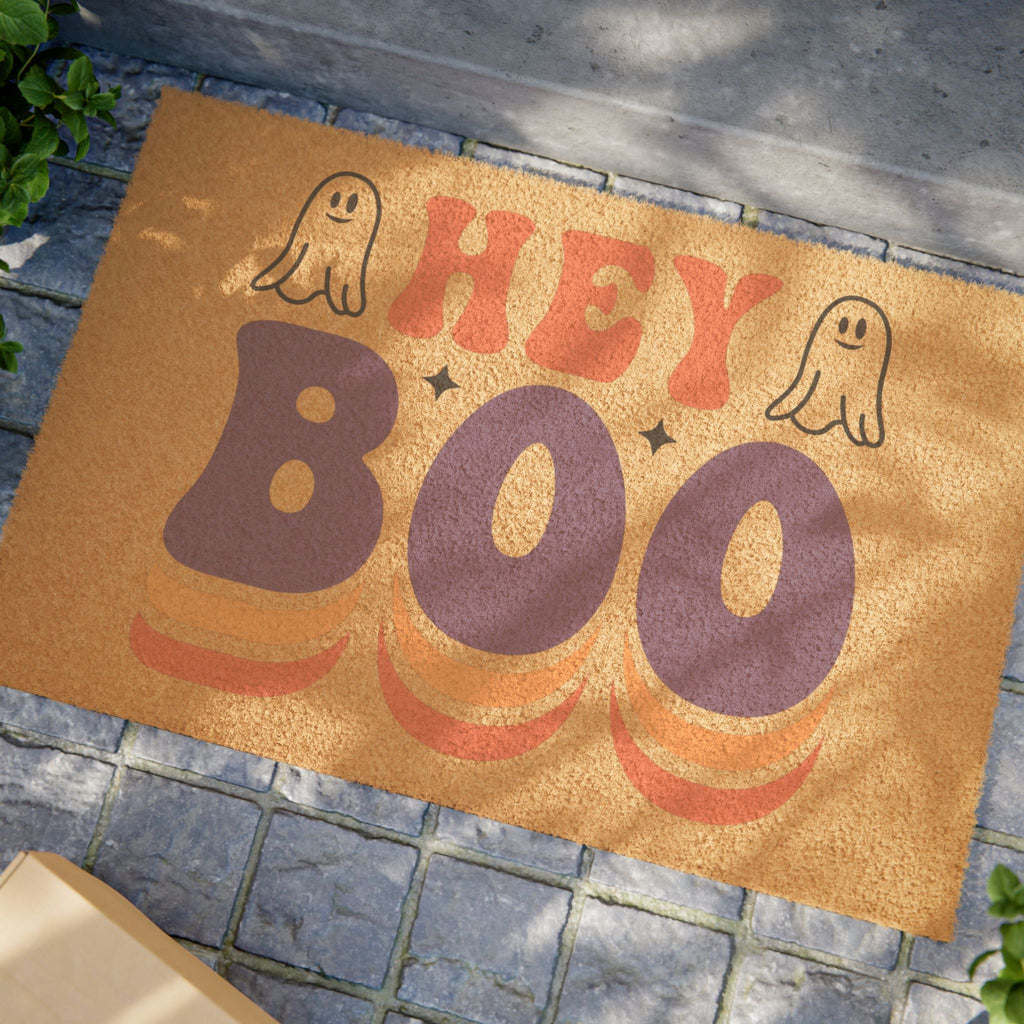 Hey Boo Welcome Mat