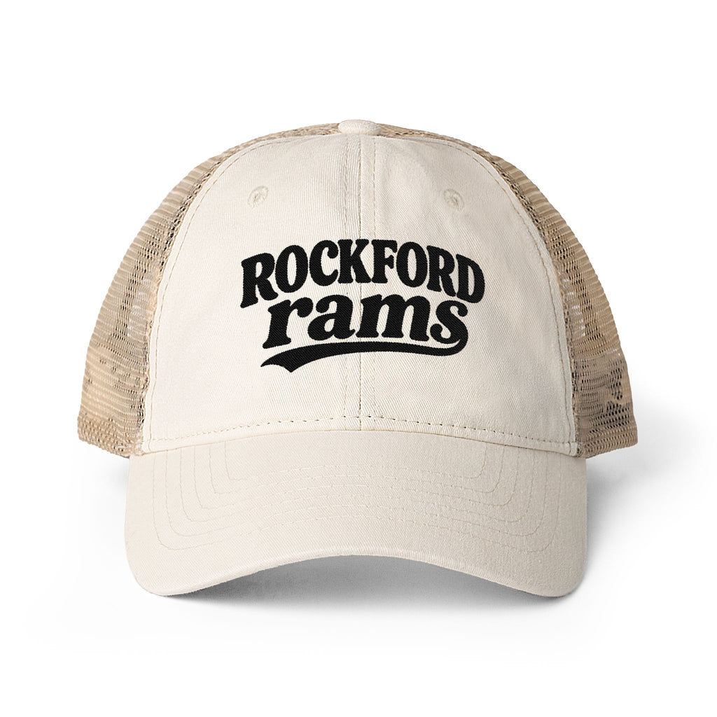 Rockford Rams Washed Mesh-Back Cap