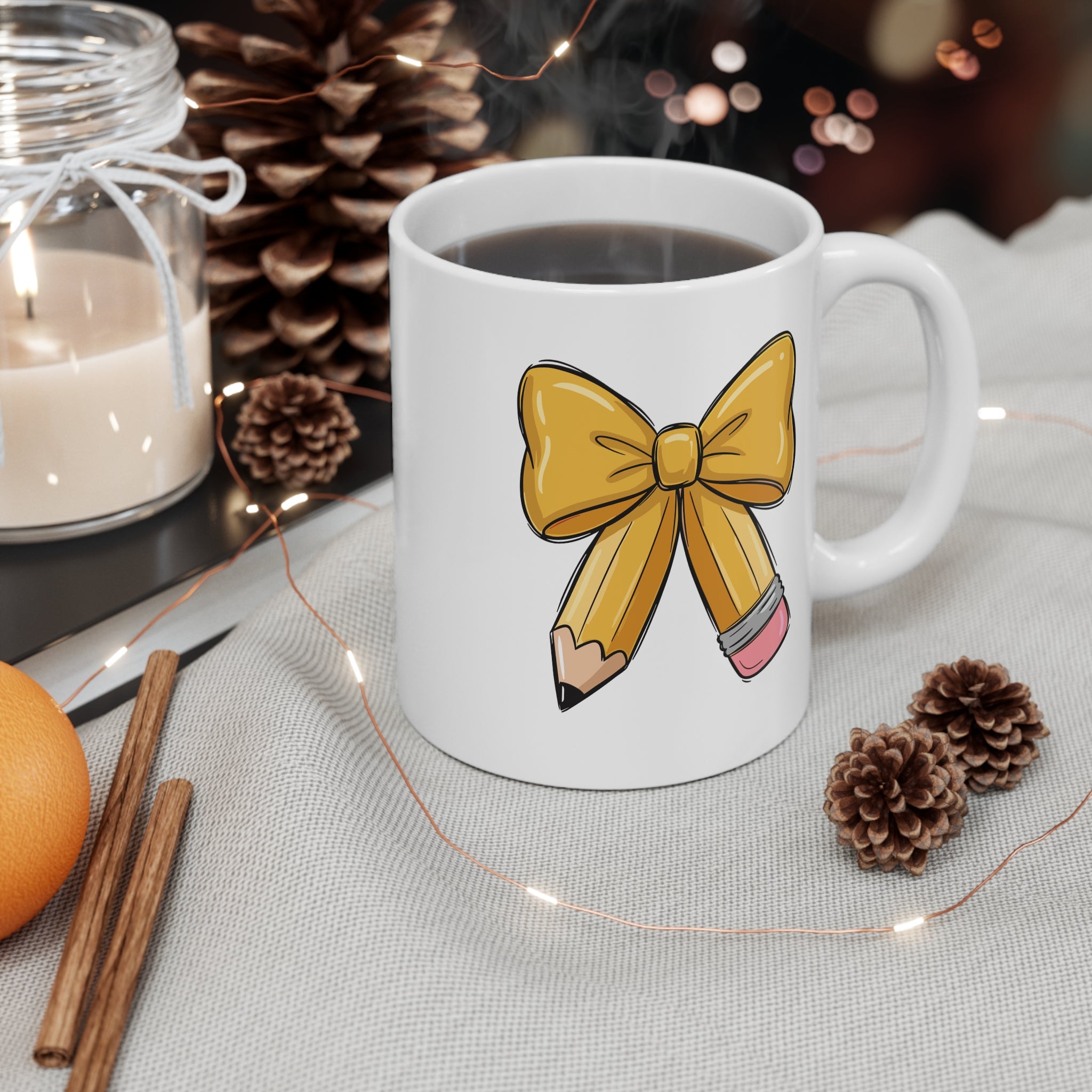 Pencil Bow Mug