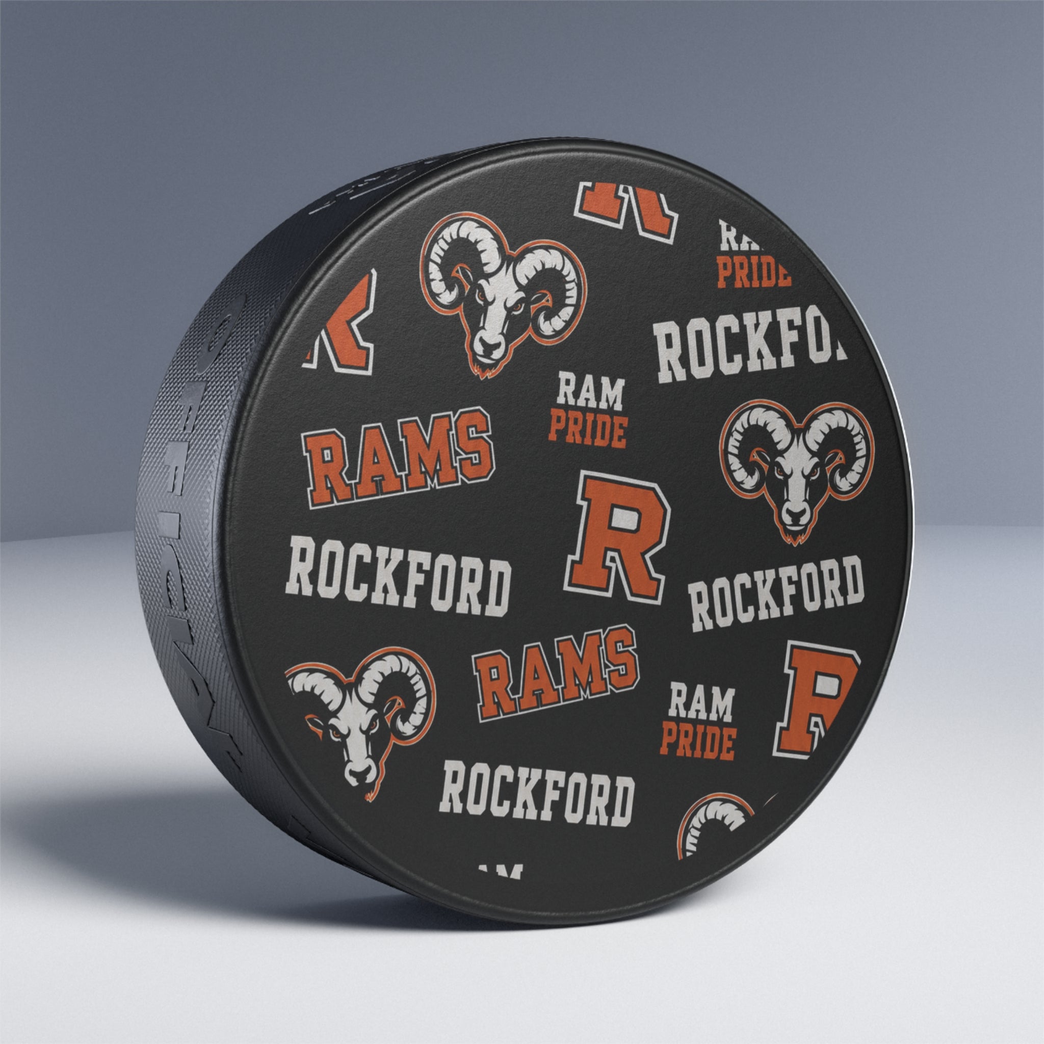 Rockford Rams Hockey Puck