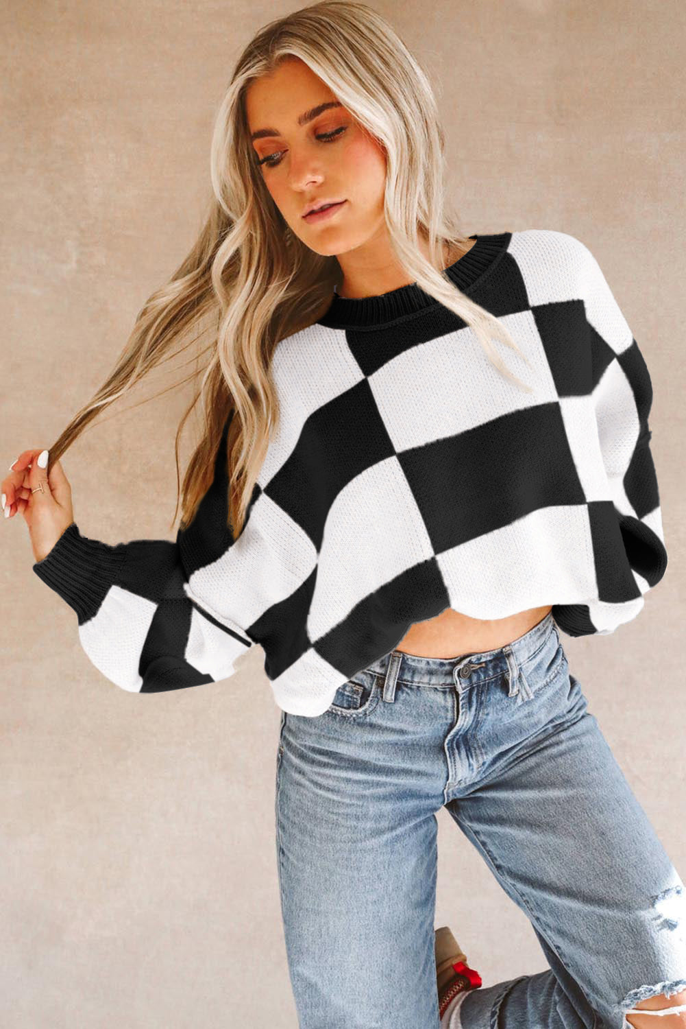 Checkered Sweater
