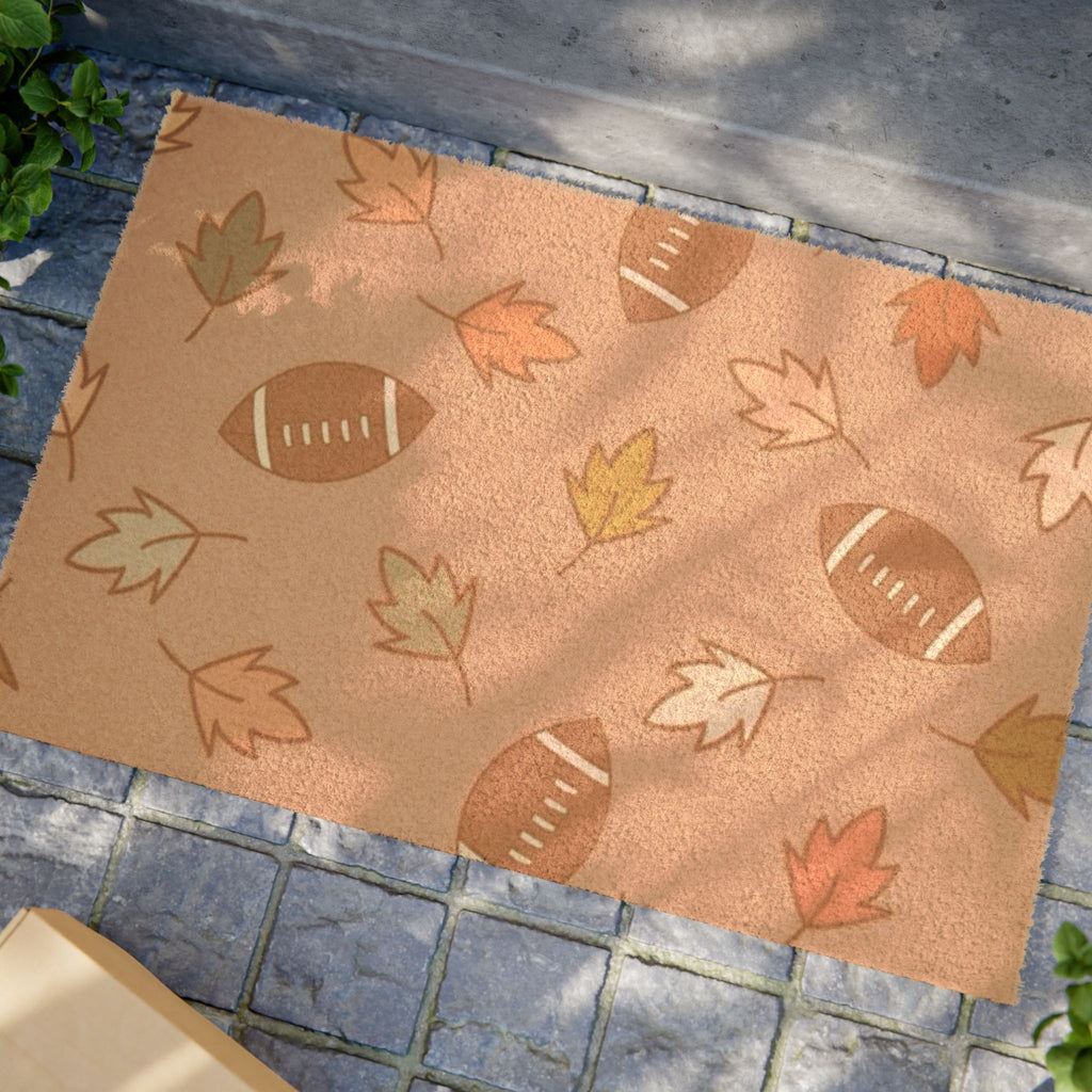 Autumn Football Welcome Mat