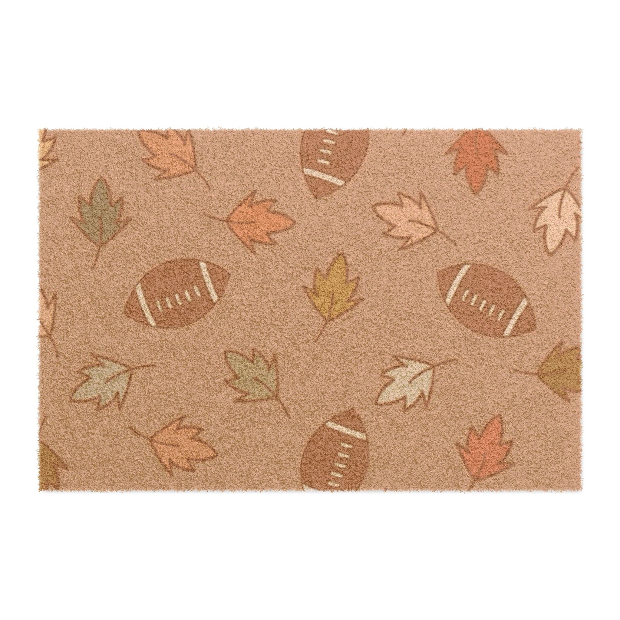 Autumn Football Welcome Mat