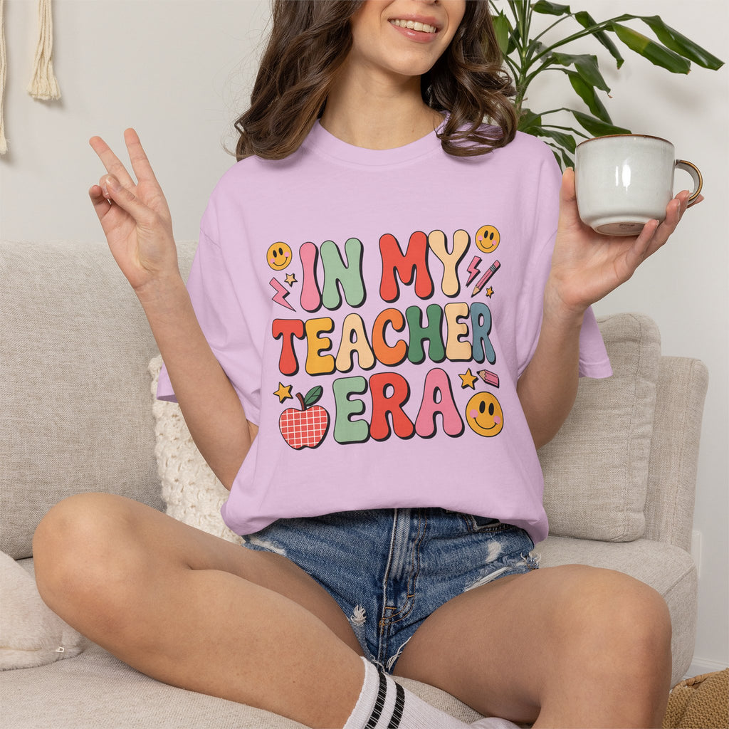 Teacher Era T-Shirt — Cute Retro "In My Teacher Era" Graphic Tee for Educators