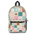 Kids' Pastel Cowgirl Patchwork Backpack – Cute Western Print School Bag
