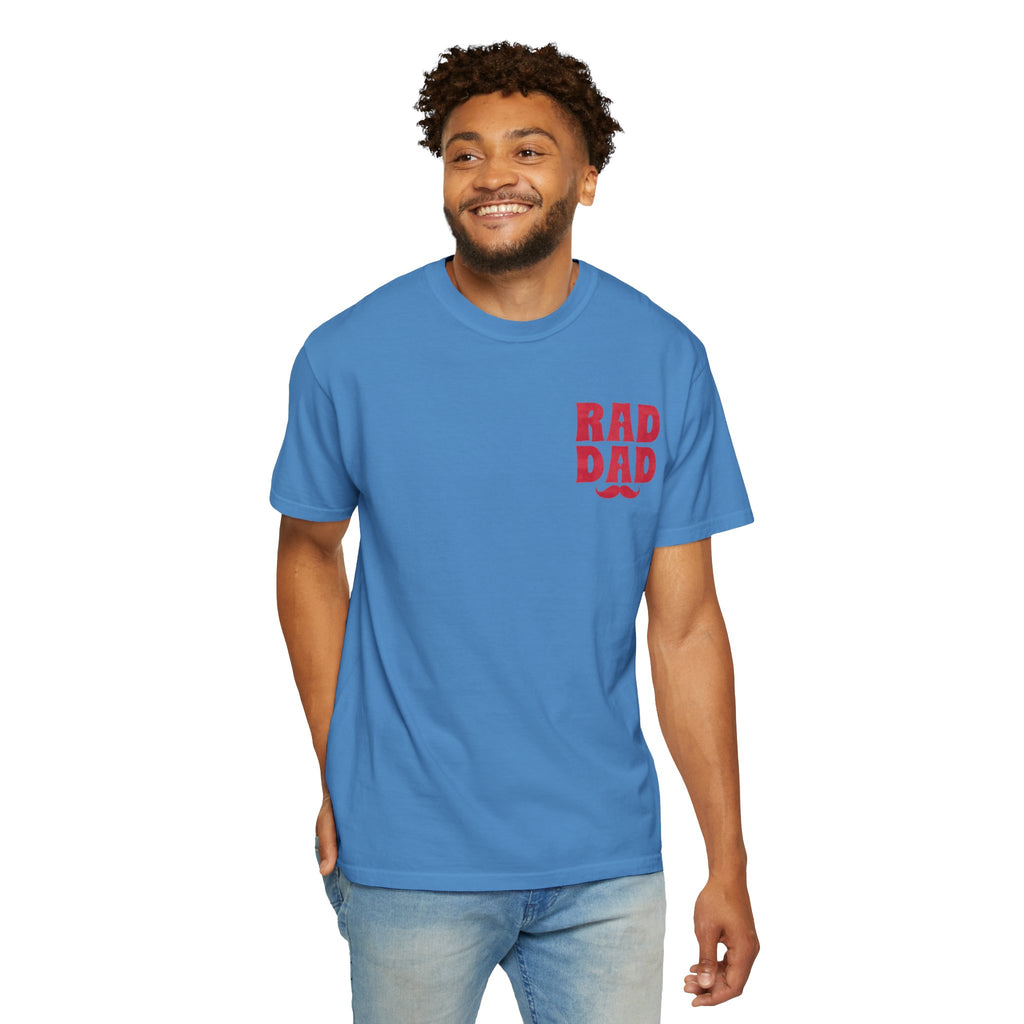 Rad Dad T-Shirt with Mustache Graphic — Father’s Day Gift Tee