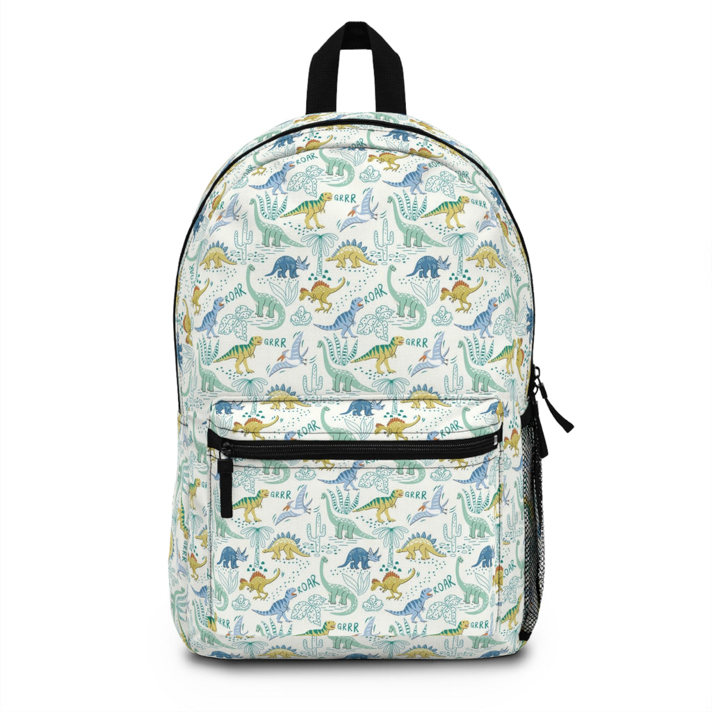 Kids' Dinosaur Print Backpack — Cute Prehistoric School Bag for Boys & Girls
