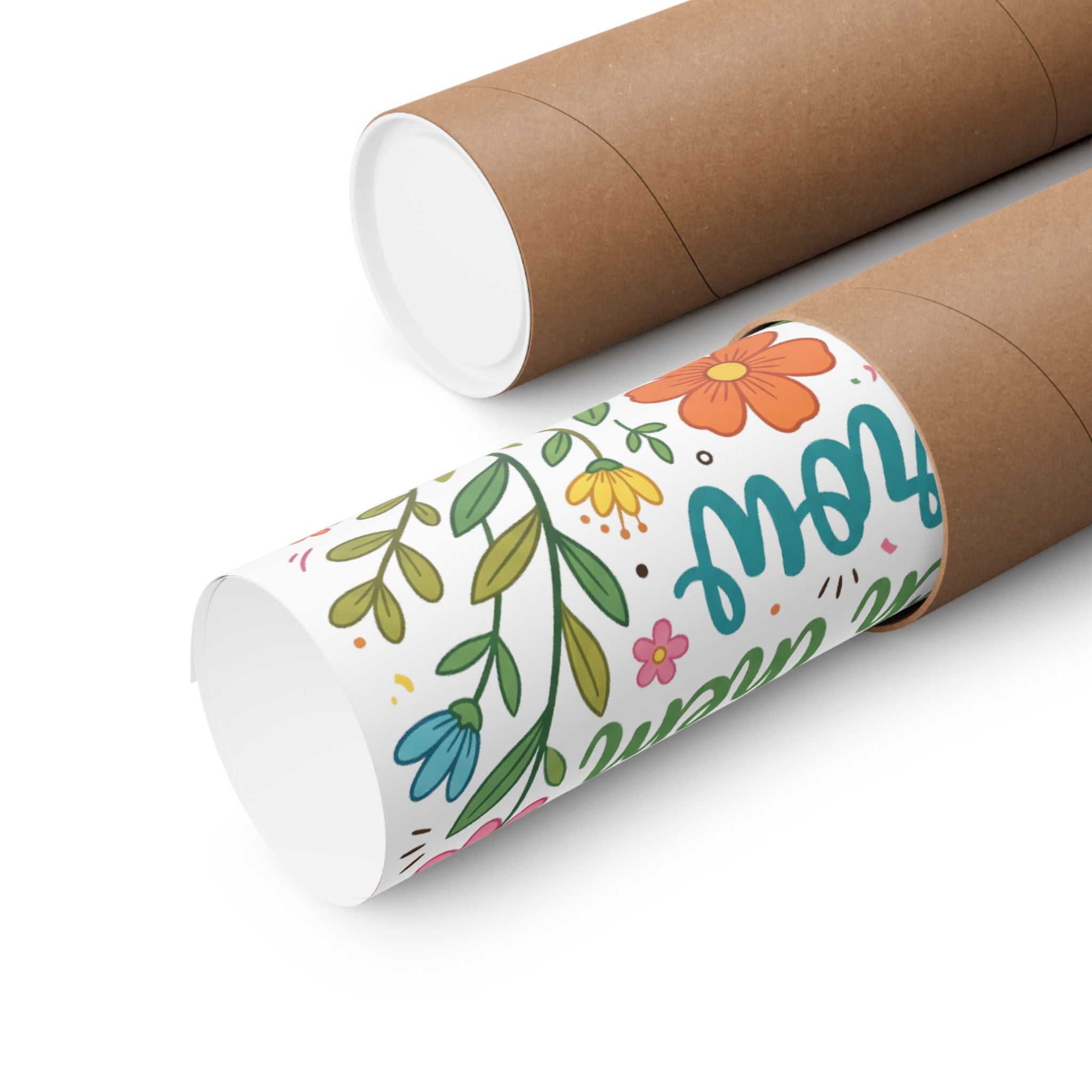 Teacher Floral Poster — "Teach Them, Love Them, Watch Them Grow" Classroom Wall Art