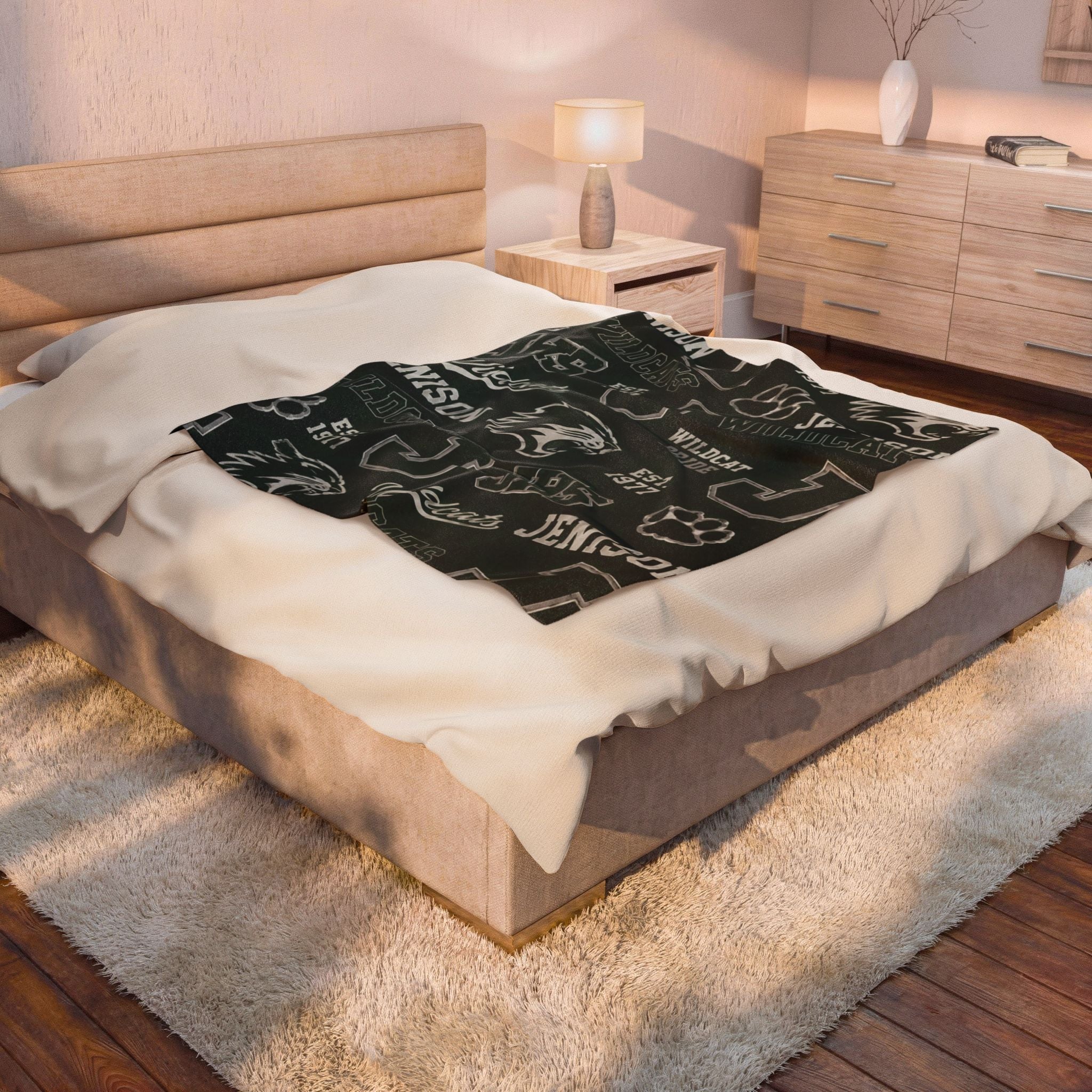 Jenison Wildcats Throw  Blanket