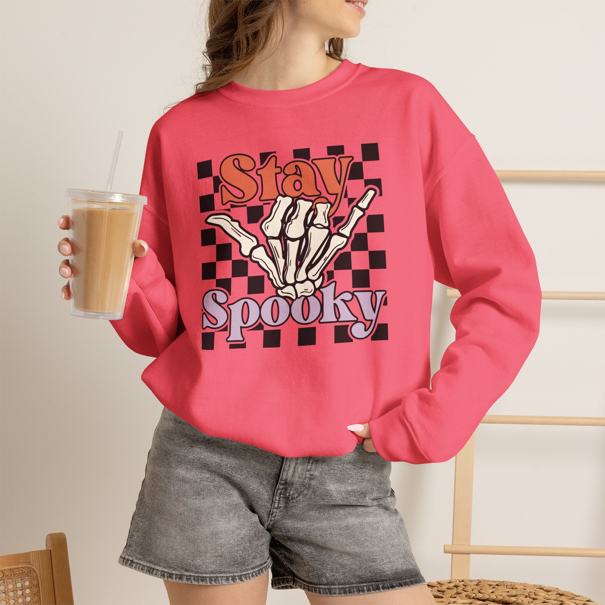 Stay Spooky Skeleton Crewneck
