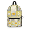 Happy Patchwork Backpack — Smiley Daisy Print School & Travel Bag