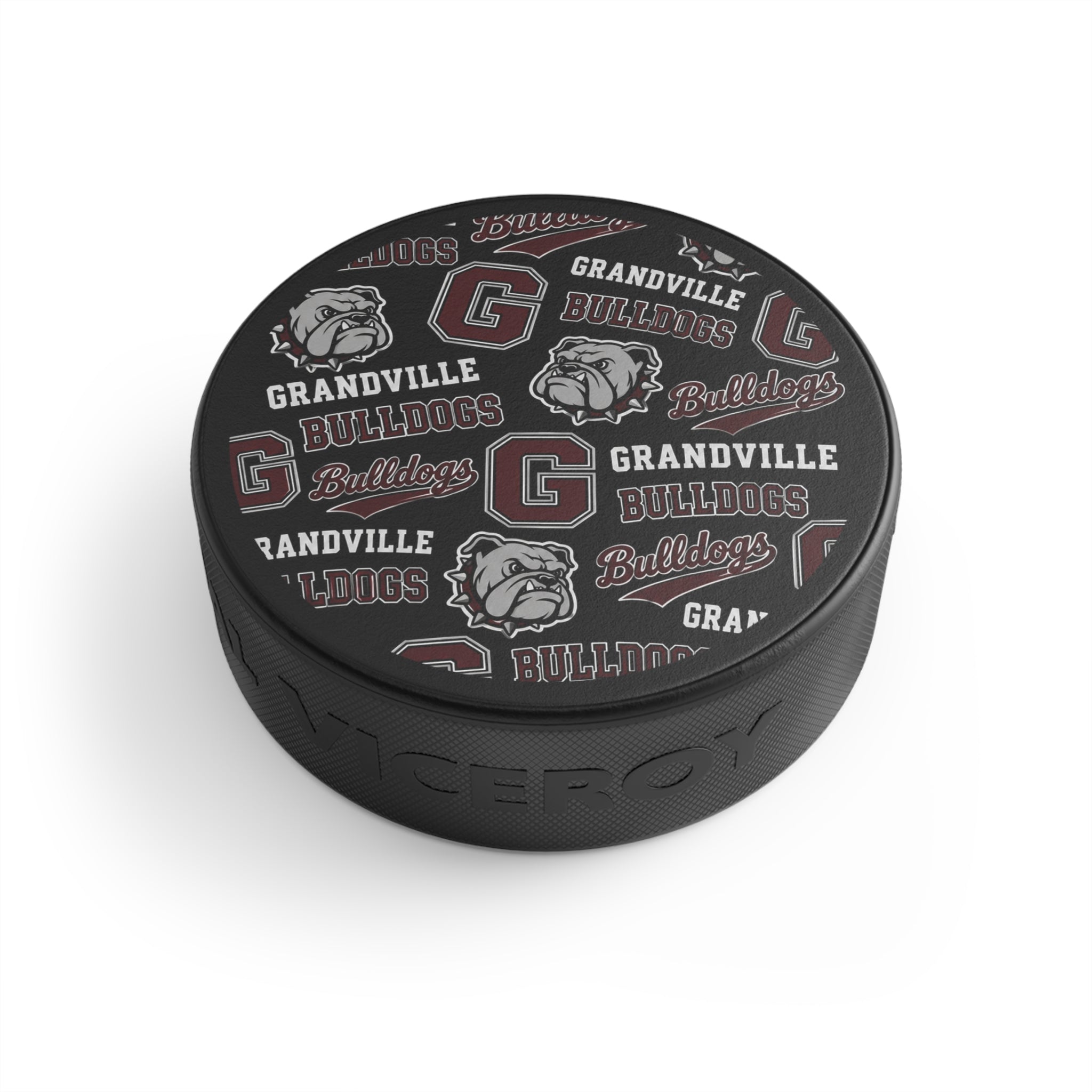 Grandville Bulldogs Hockey Puck