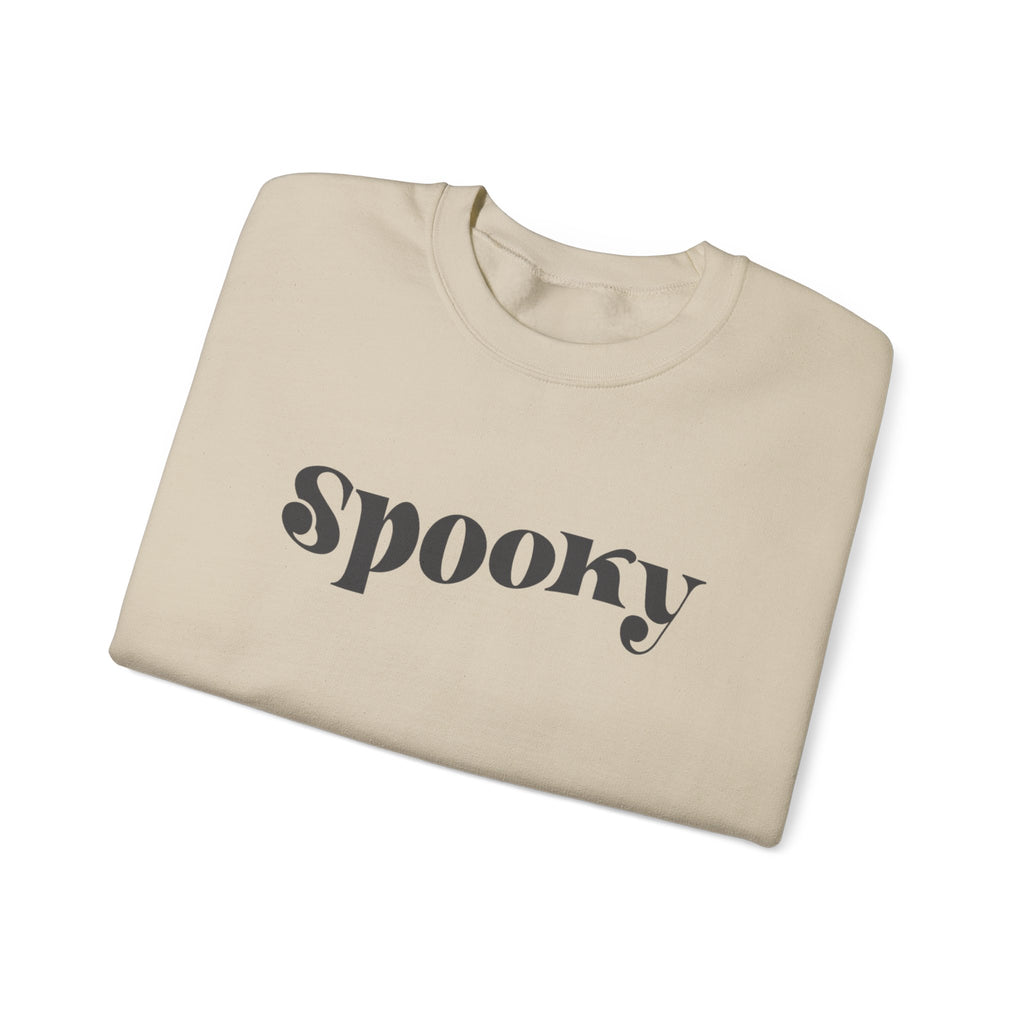 Spooky Crewneck Sweatshirt — Minimal Halloween Pullover