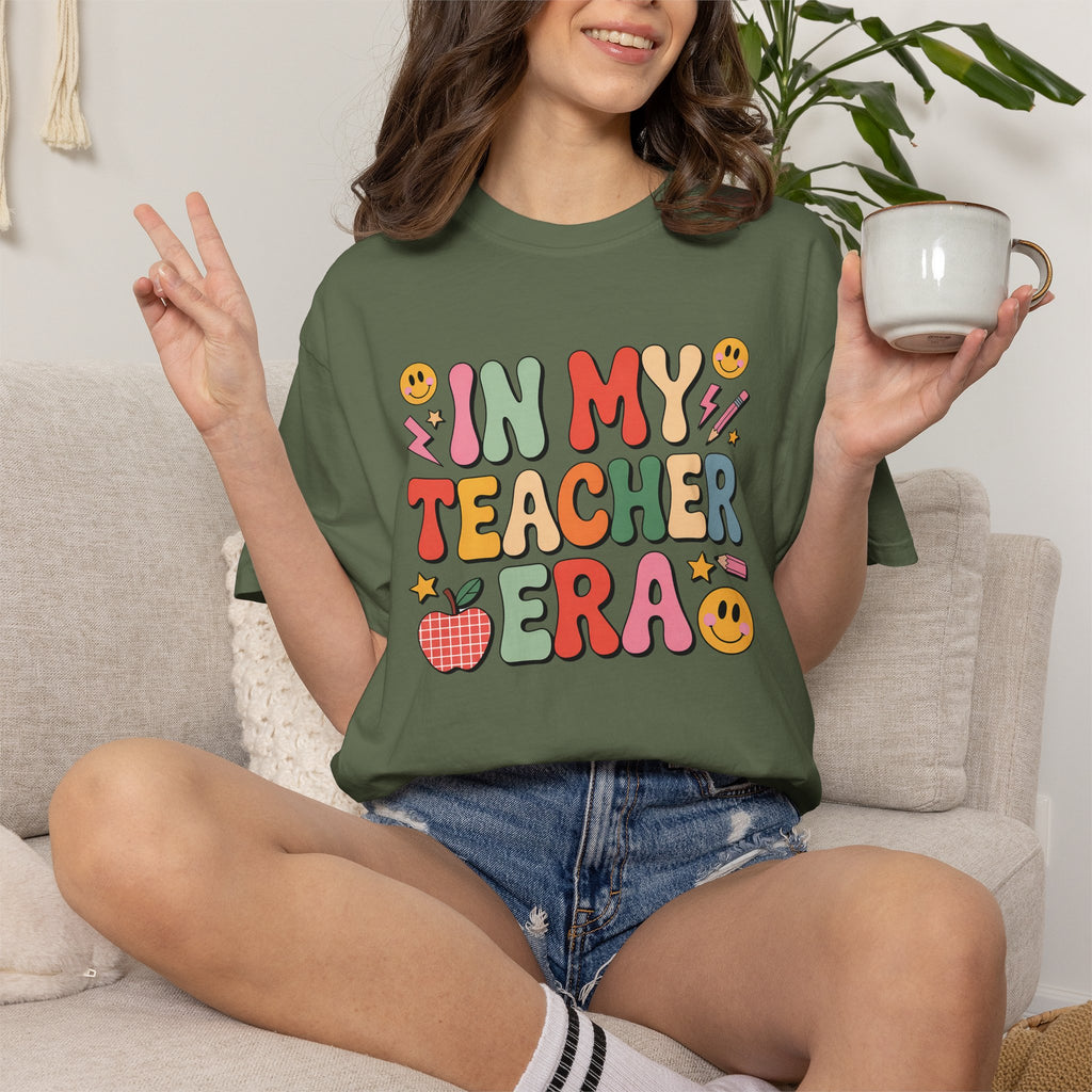 Teacher Era T-Shirt — Cute Retro "In My Teacher Era" Graphic Tee for Educators