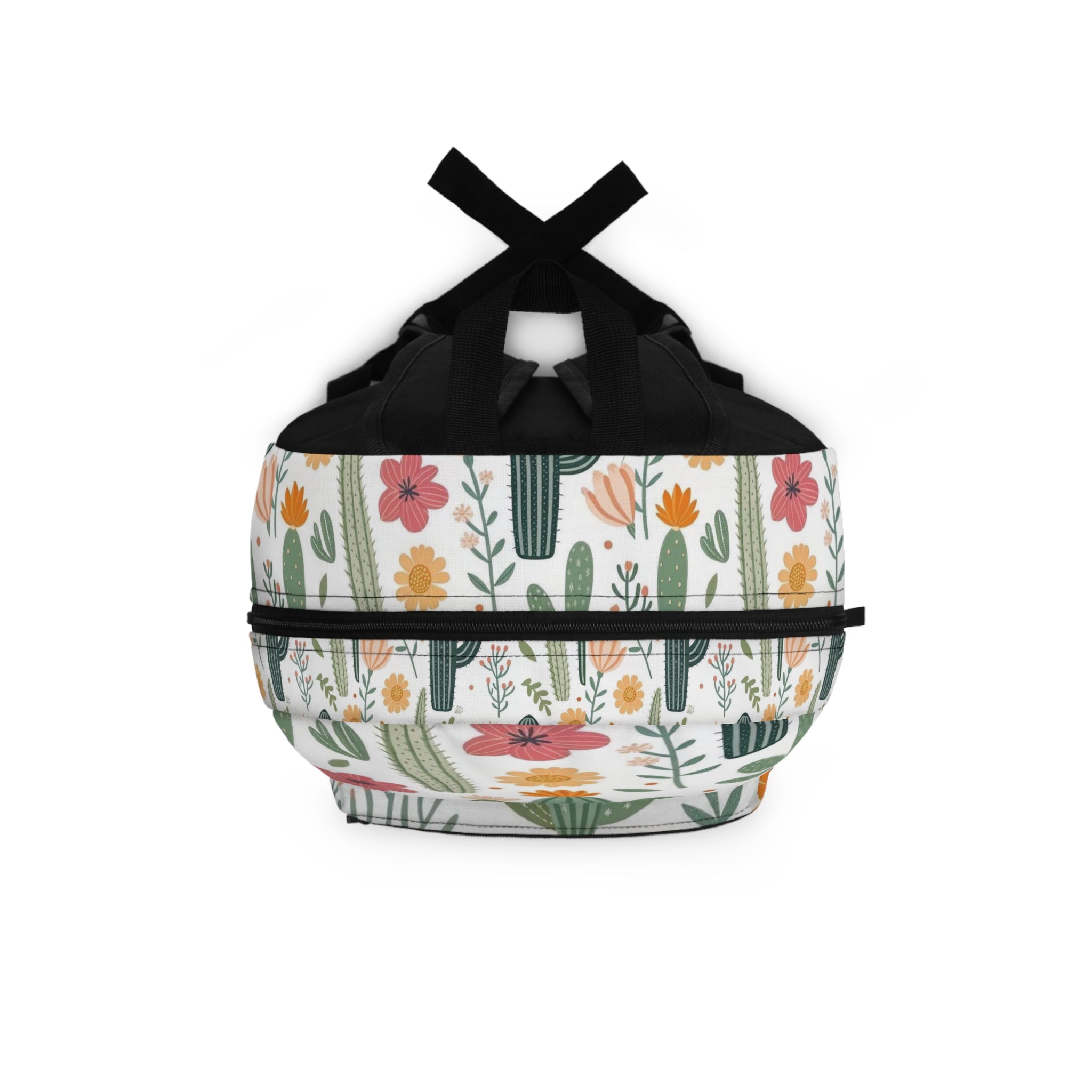 Cactus Floral Pattern Backpack — Cute Desert Succulent School Bag