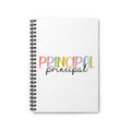 Principal Notebook – Colorful Pastel School Staff Spiral Notebook