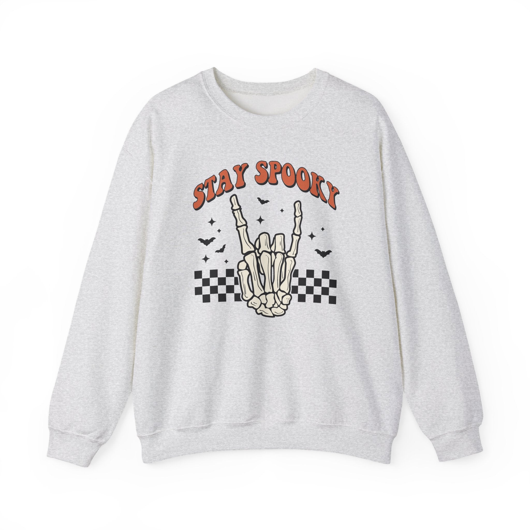 Stay Spooky Sweatshirt — Skeleton Hand Graphic Crewneck