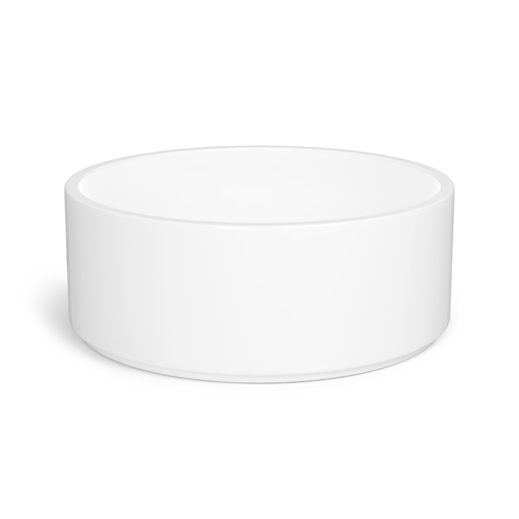 Dog Ceramic Pet Bowl — Minimalist White Feeding Dish