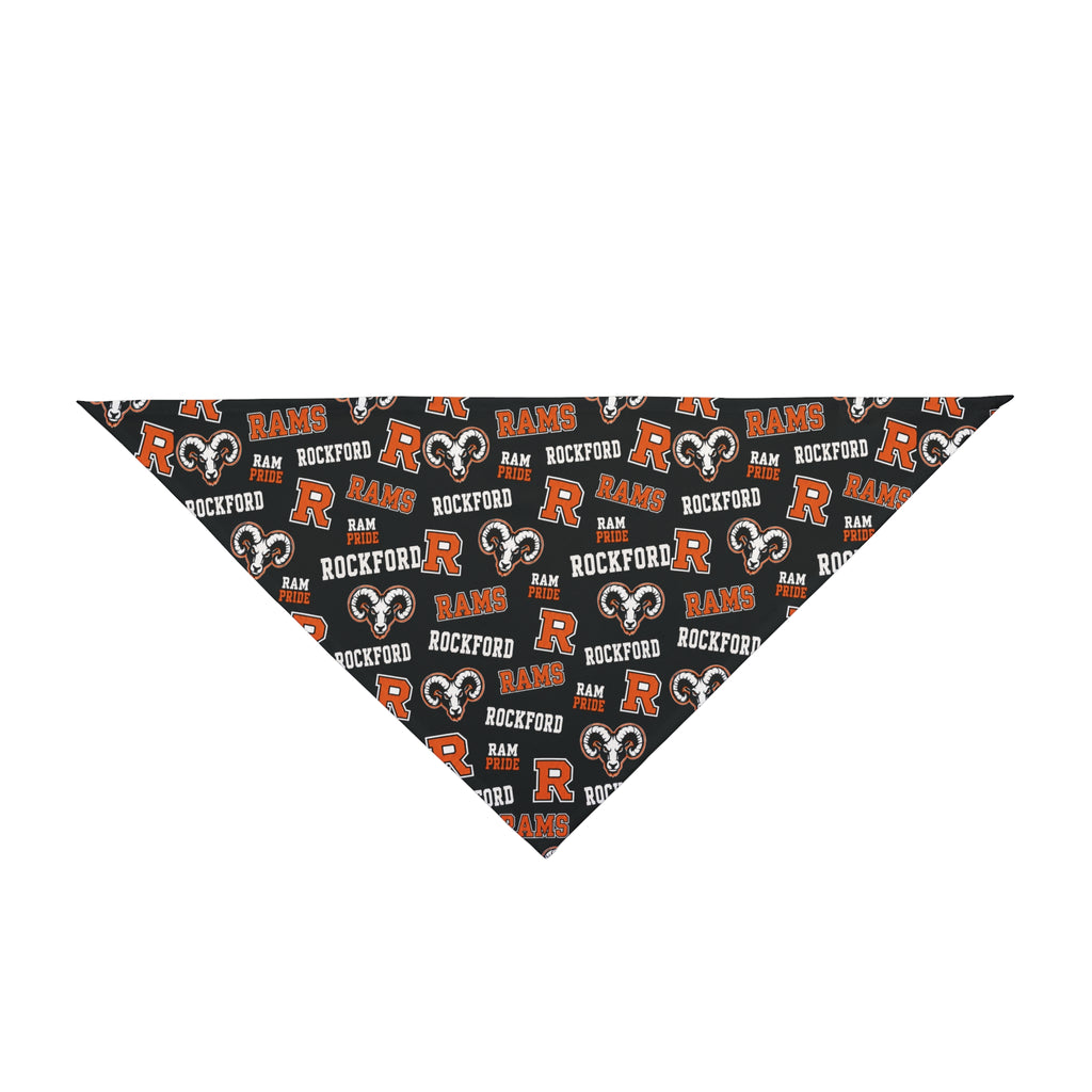 Rockford Rams Pet Bandana – Team Logo Dog & Cat Scarf
